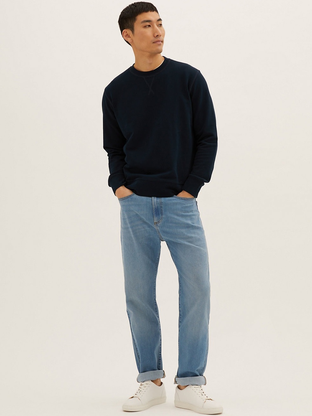 

Marks & Spencer Men Straight Fit Jeans, Blue