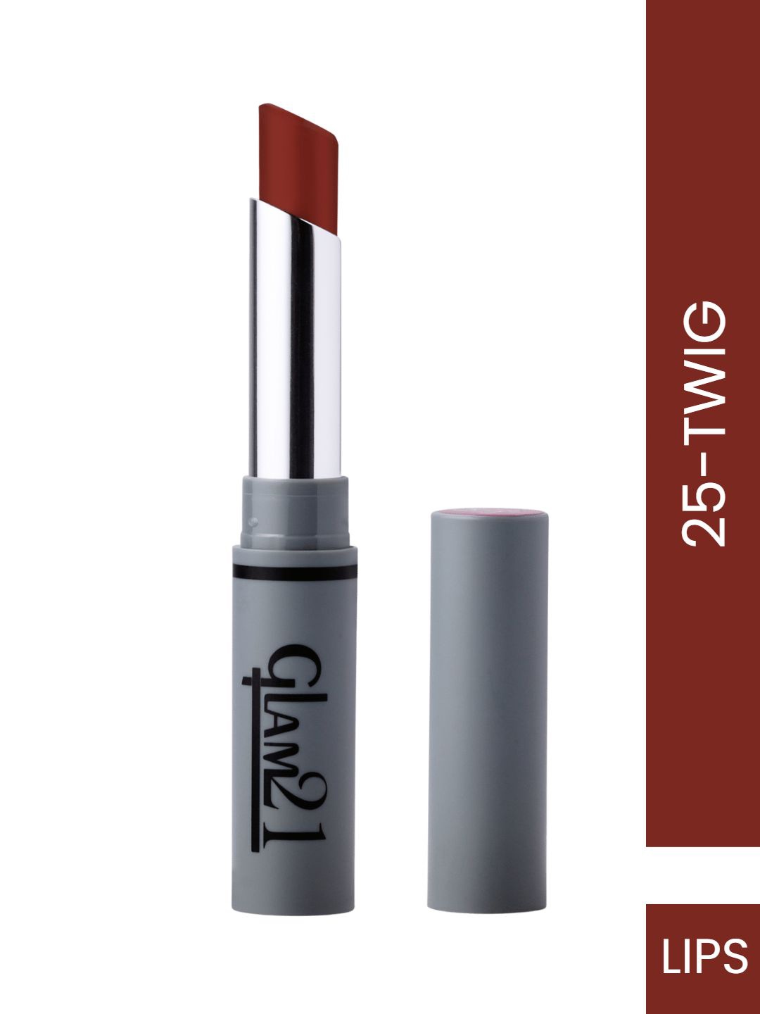 

GLAM21 Long Lasting Creamy Matte Lipstick 2.8 g - Twig 25, Coffee brown