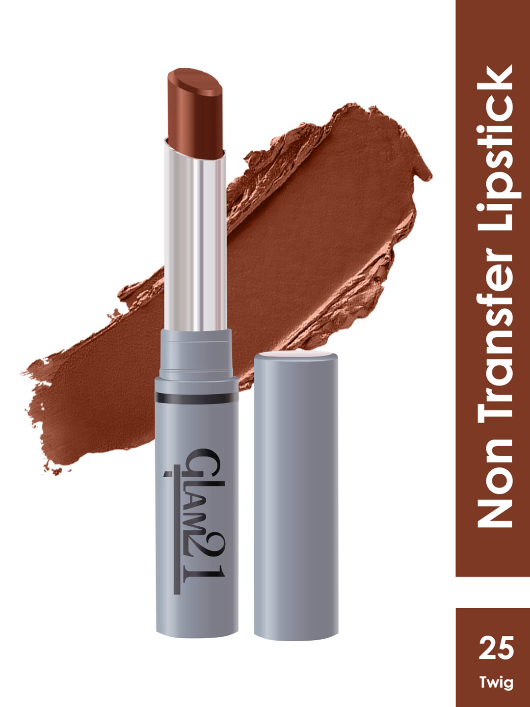 GLAM21 Non-Transfer Creamy Matte Lipstick 2g - Twig 25