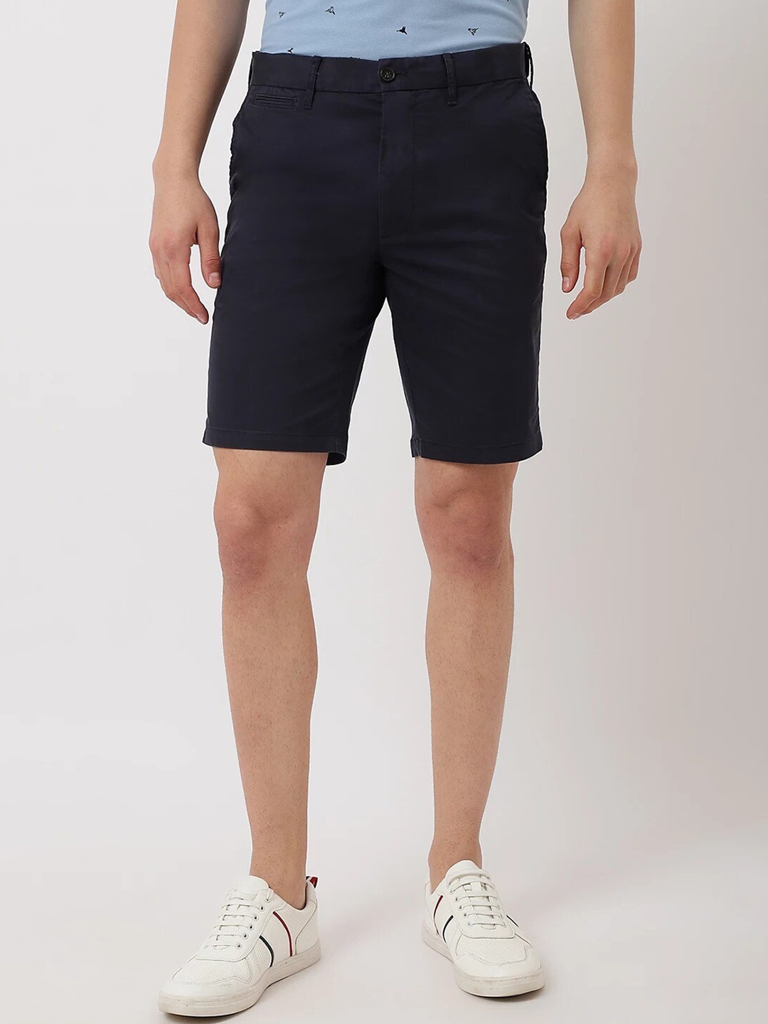 

Marks & Spencer Men Mid Rise Chino Shorts, Navy blue