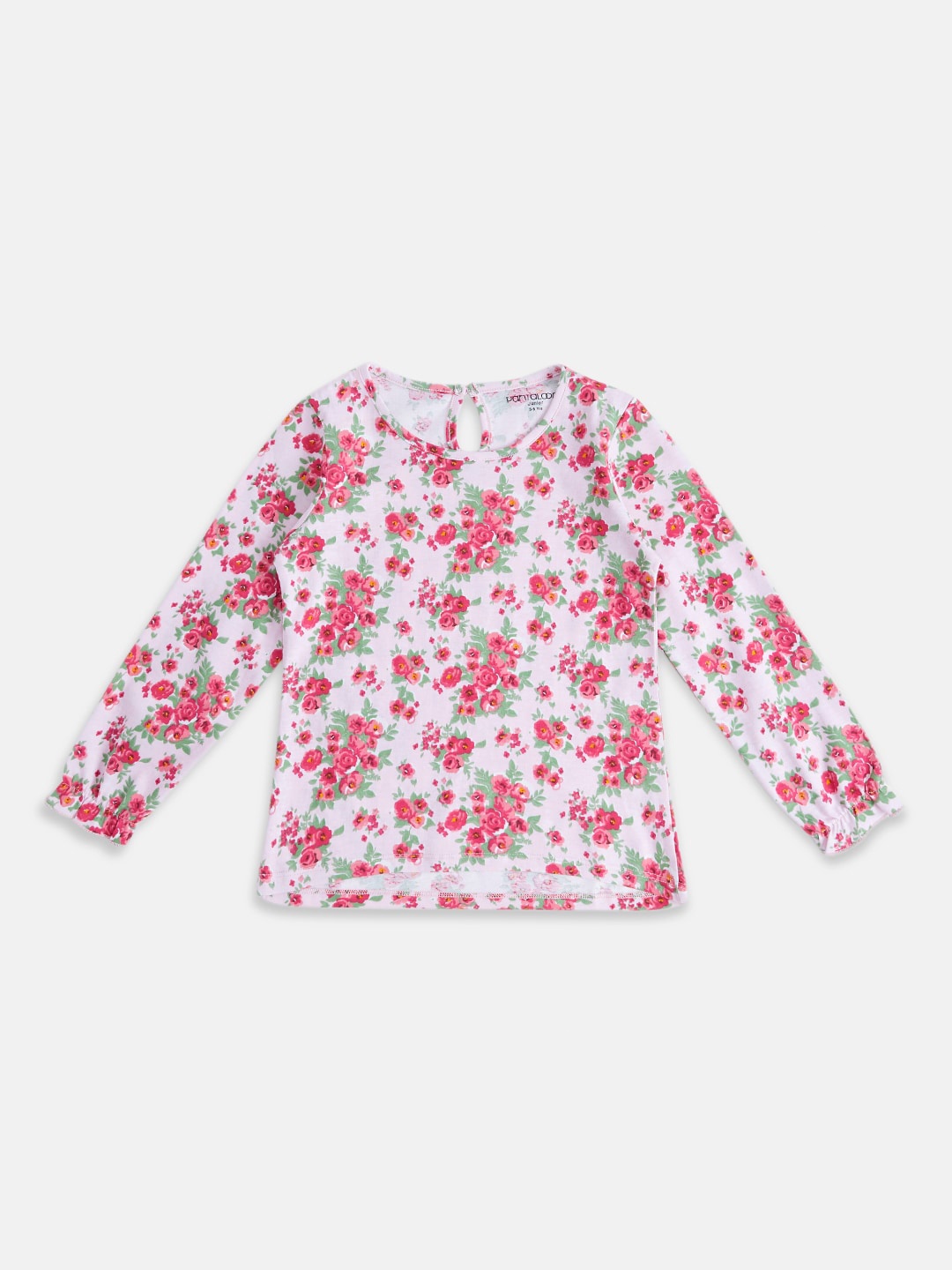 

Pantaloons Junior Girls Floral Print Cotton Top, Pink