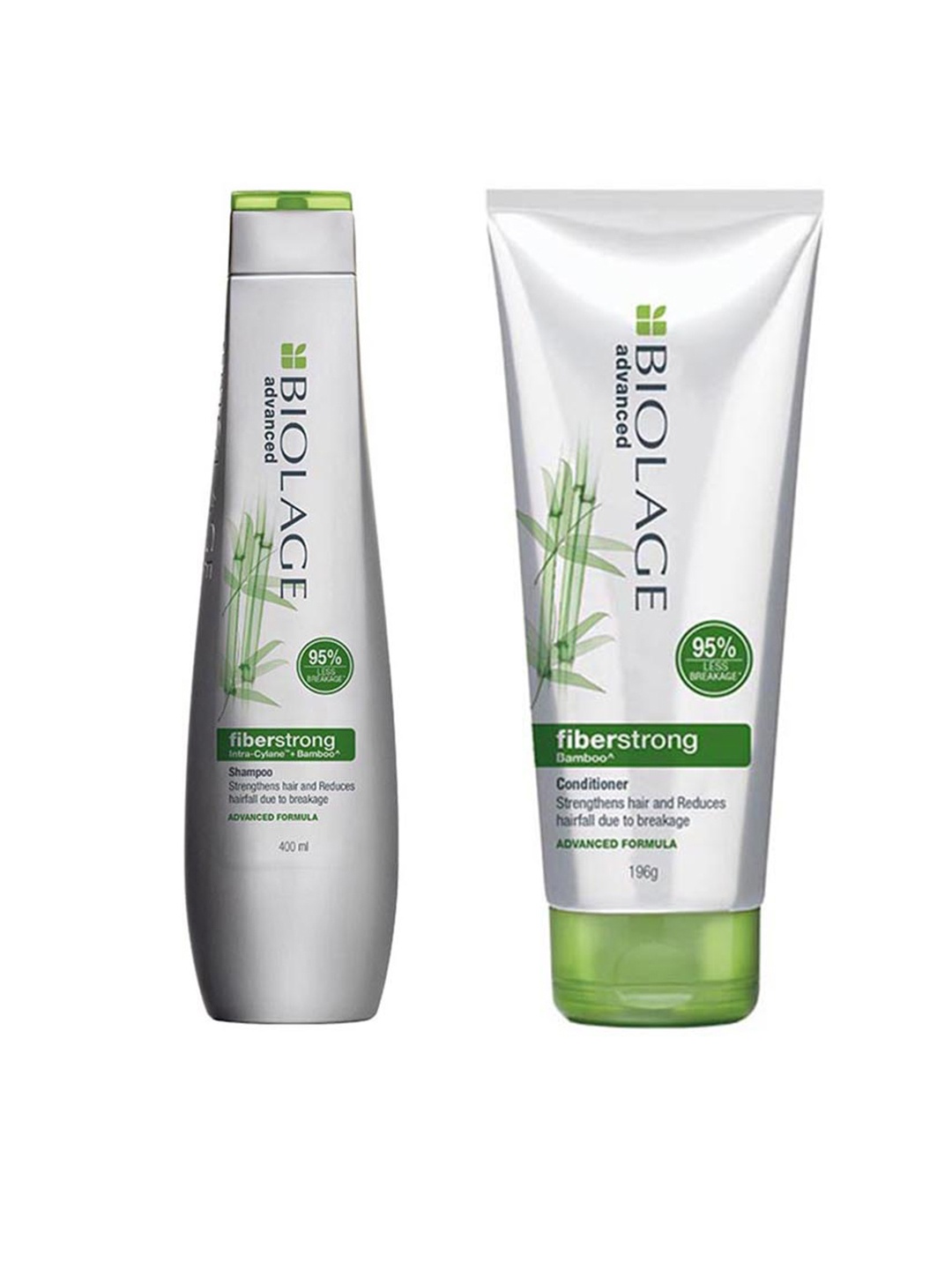 

Biolage Advanced Set of FiberStrong Bamboo Shampoo & Conditioner for Fragile & Weak Hair, White