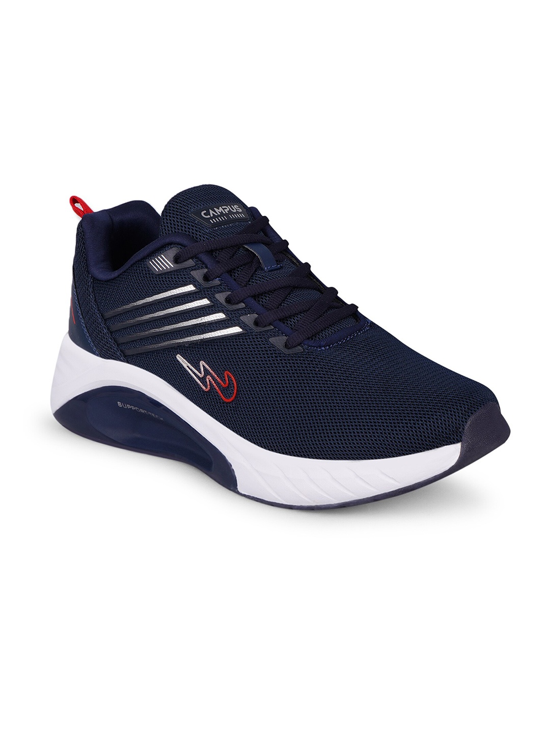 

Campus Men Mesh Running Shoes, Navy blue