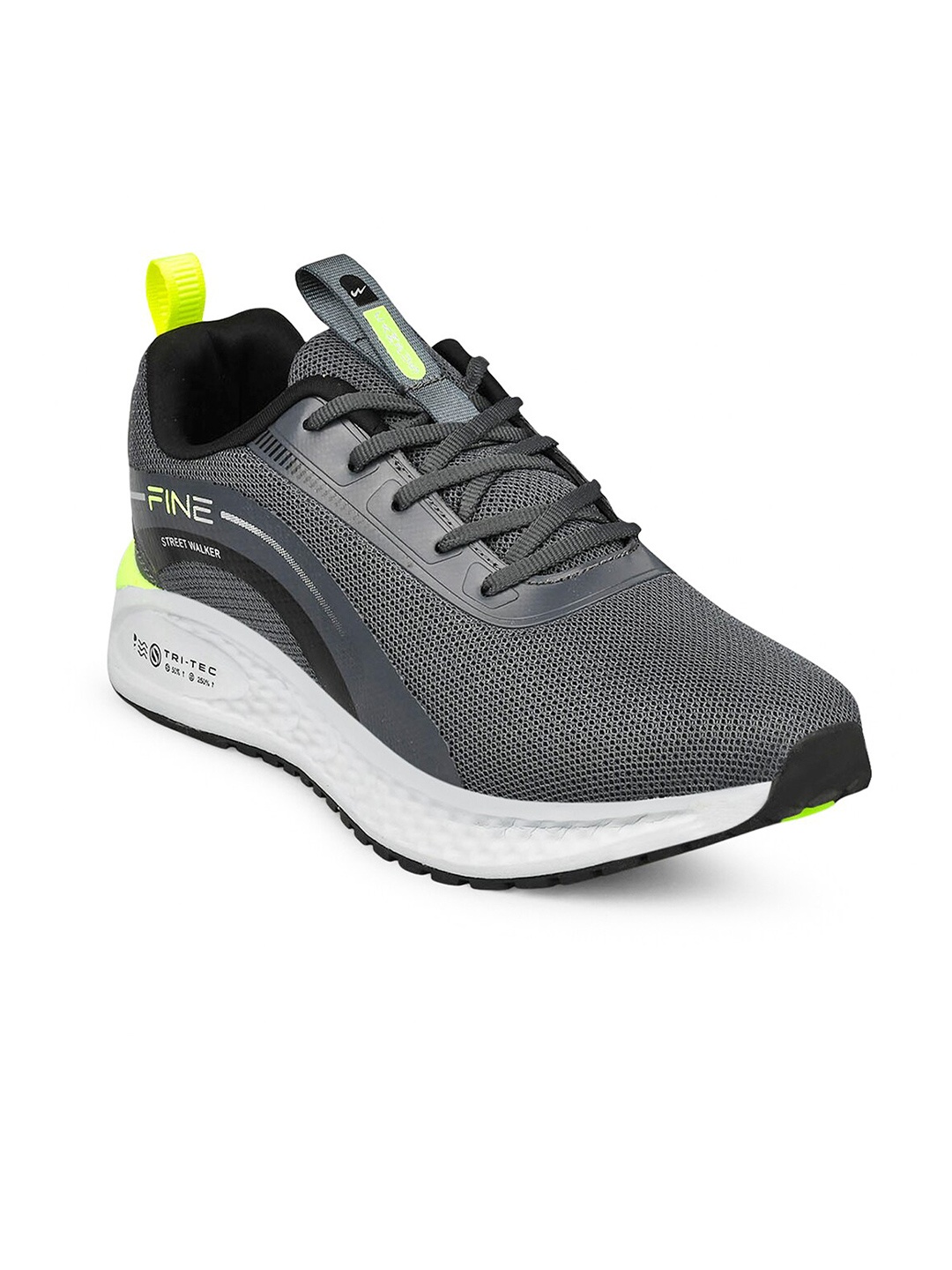 

Campus Men FINE Lace-Up Running Shoes, Grey