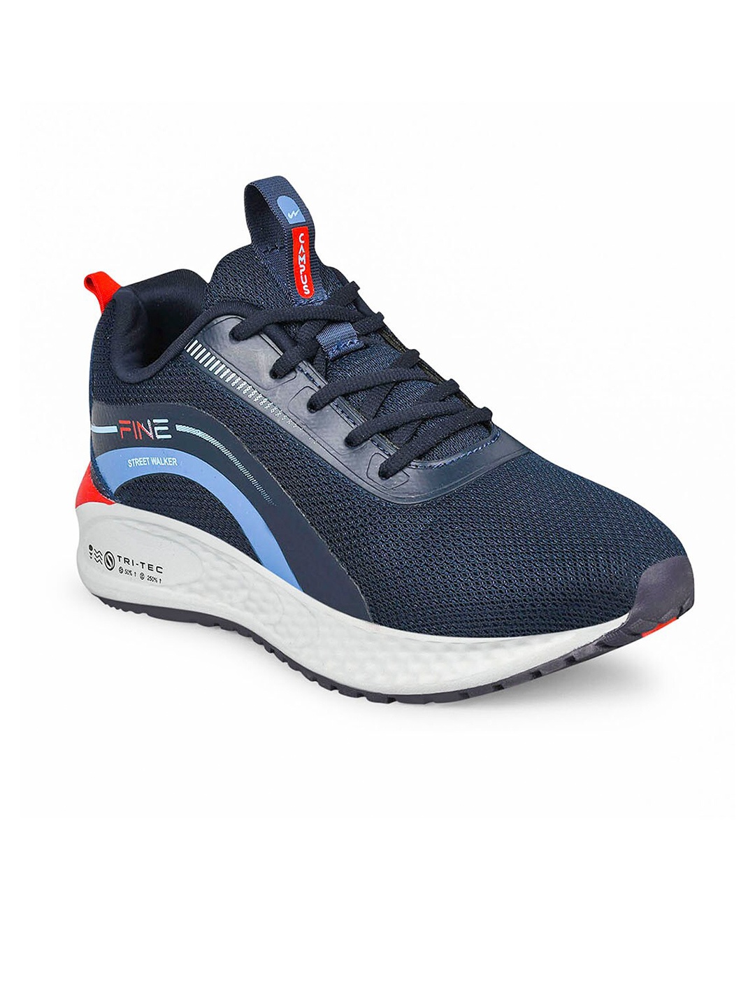 

Campus Men FINE Lace-Up Running Shoes, Navy blue