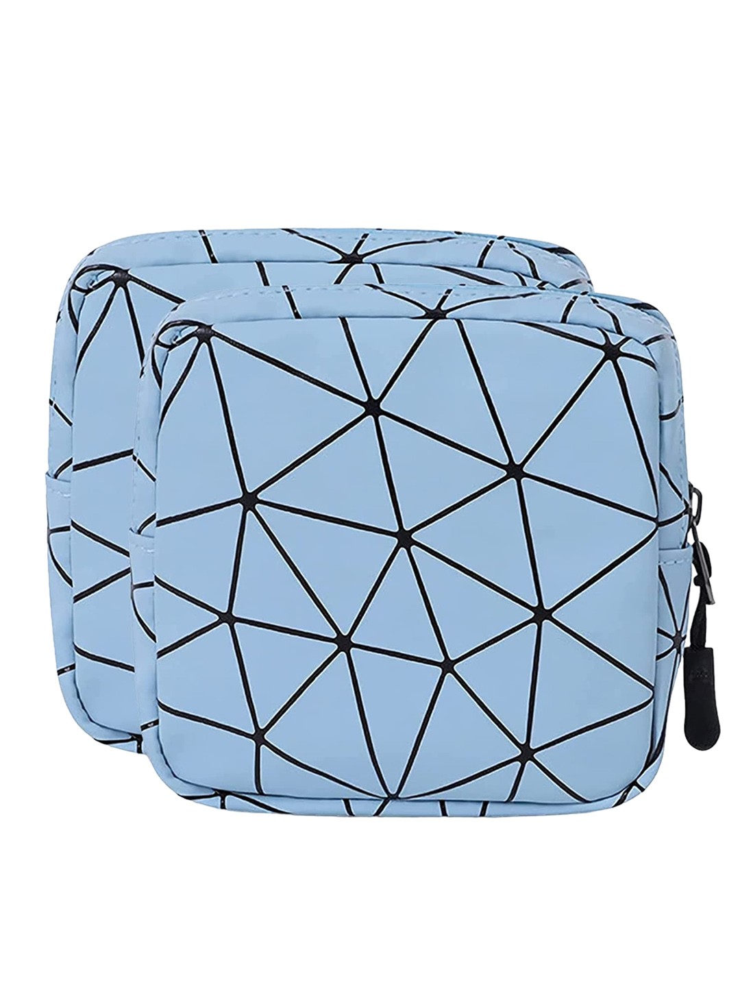 

HOUSE OF QUIRK Blue & Black 2 Pcs Printed Waterproof Travel Pouch