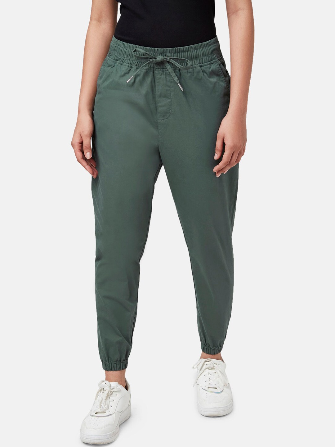 

Honey by Pantaloons Women Cotton Joggers, Green