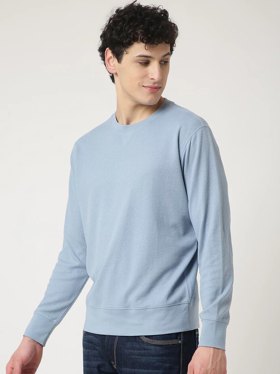 

Marks & Spencer Men Round Neck T-shirt, Blue