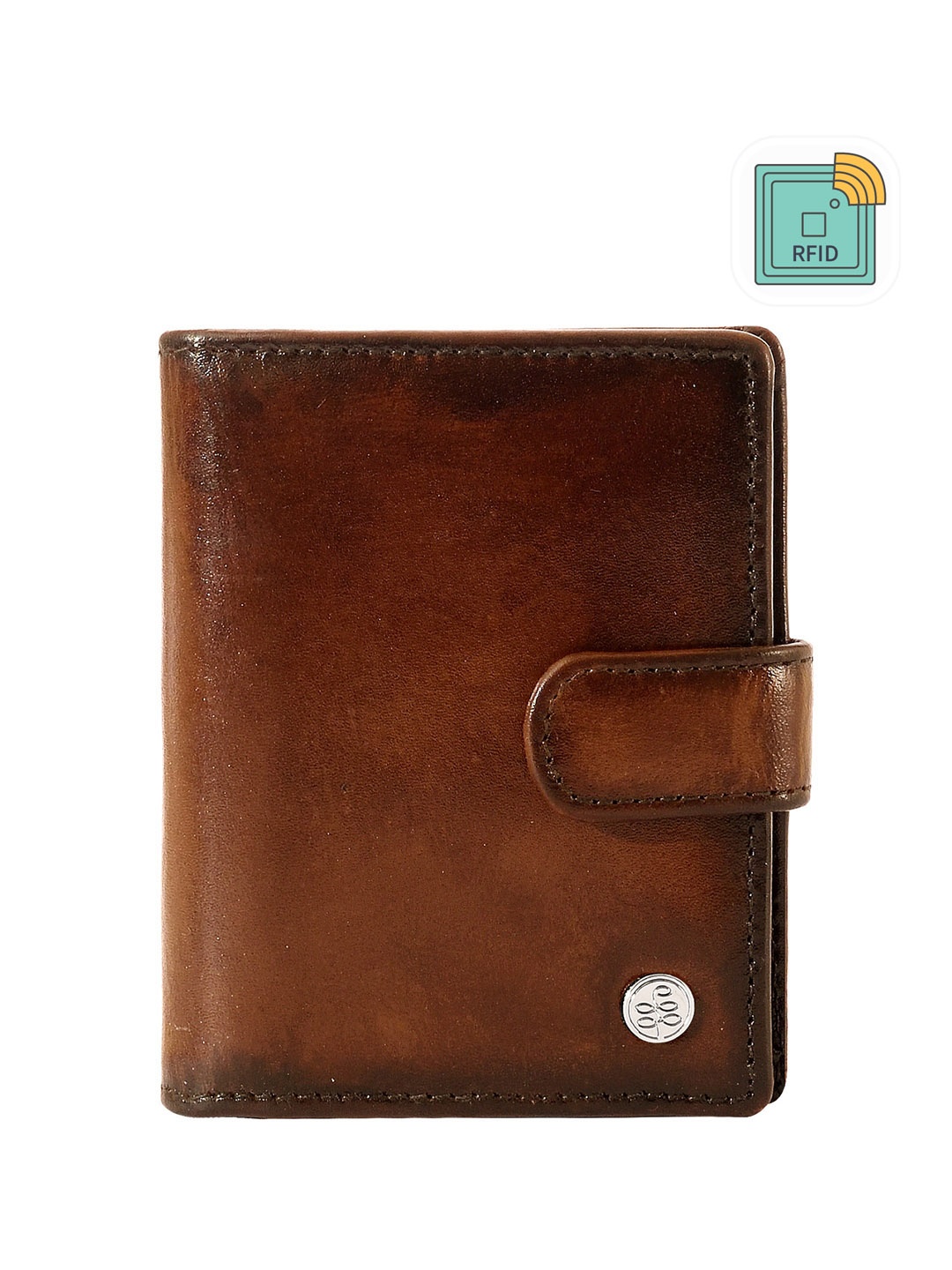

Eske Men Textured Leather Card Holder, Tan