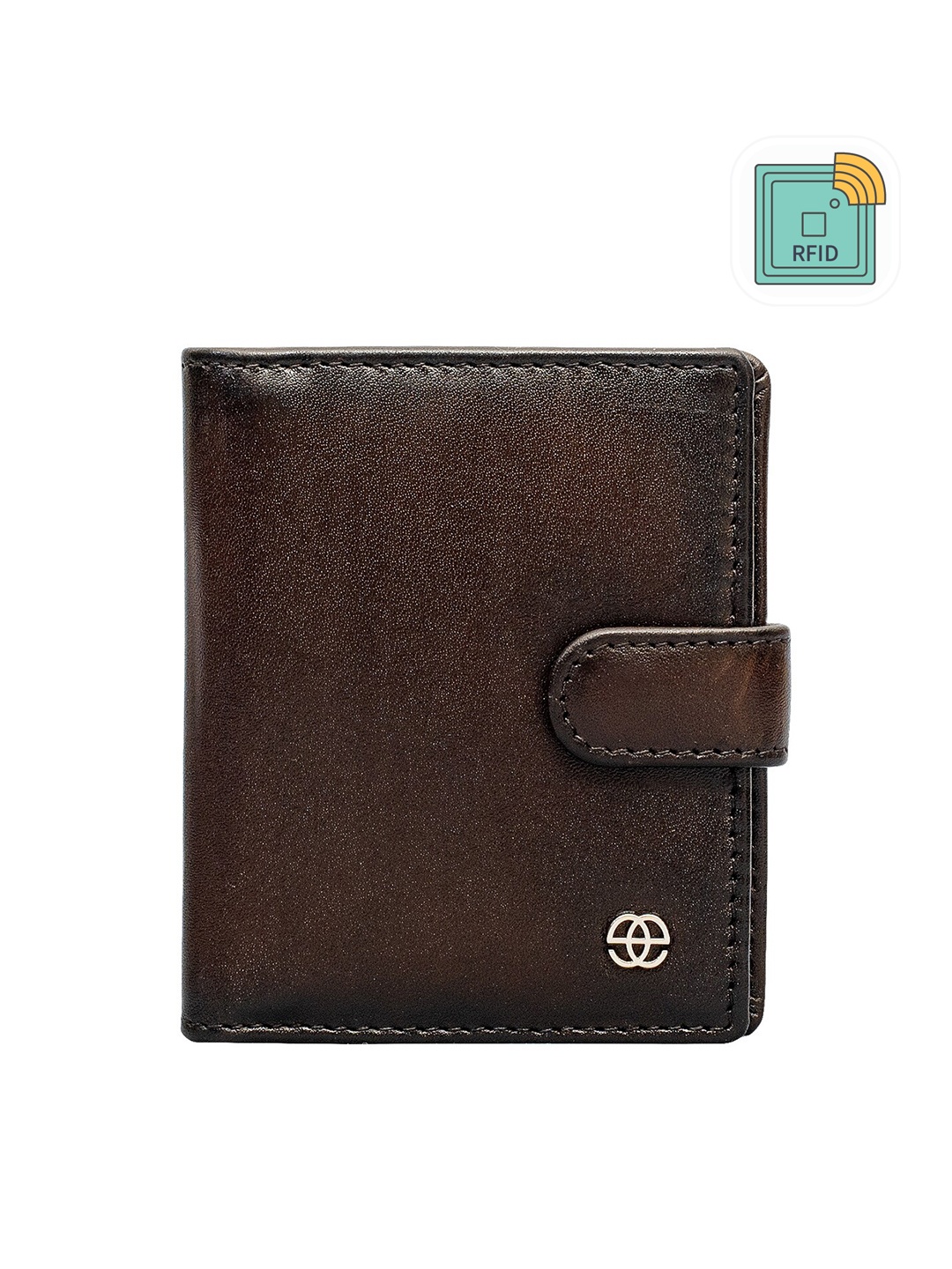 

Eske Men Leather RFID Card Holder, Brown