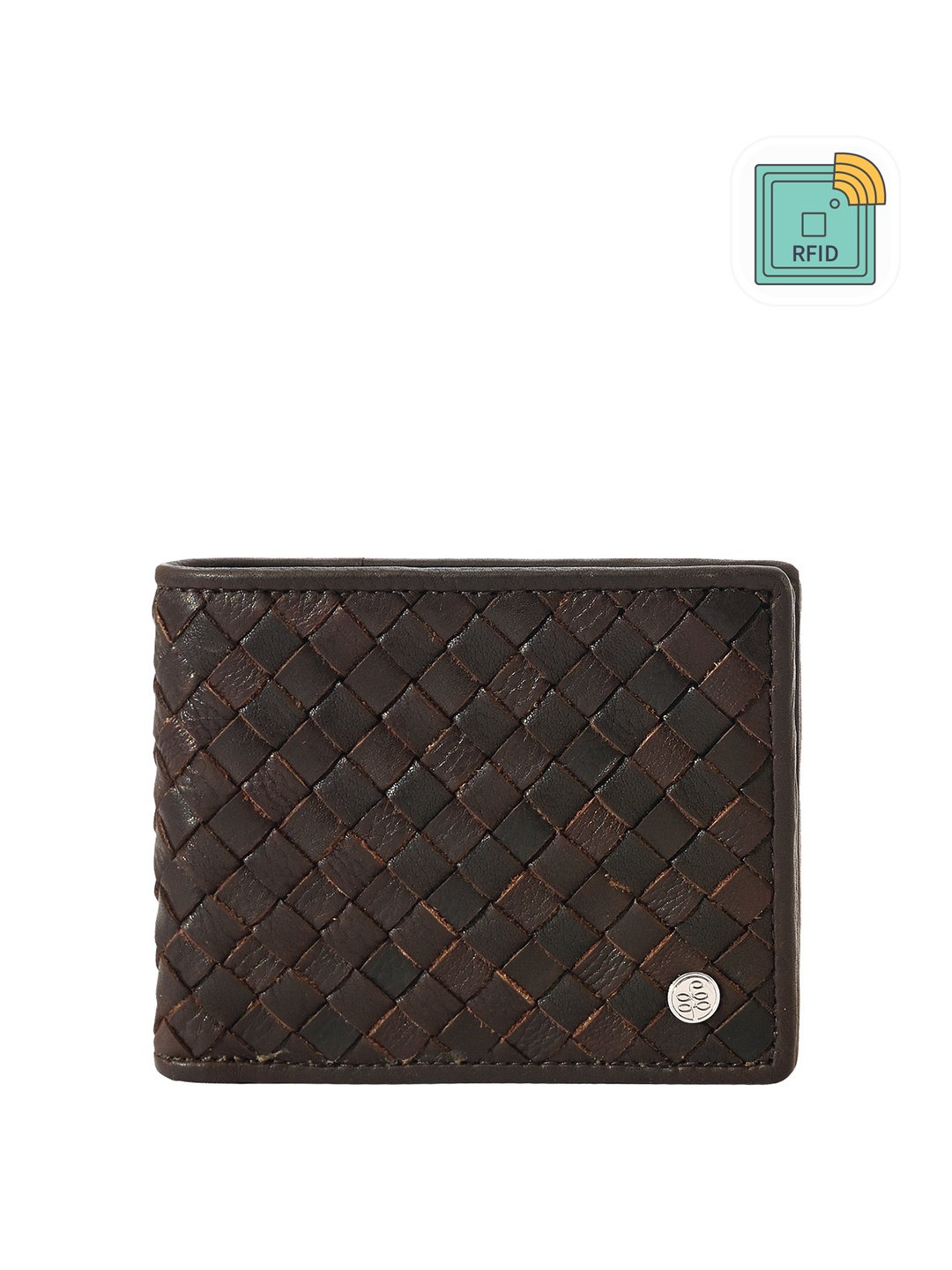 

Eske Men Leather Two Fold Wallet, Brown