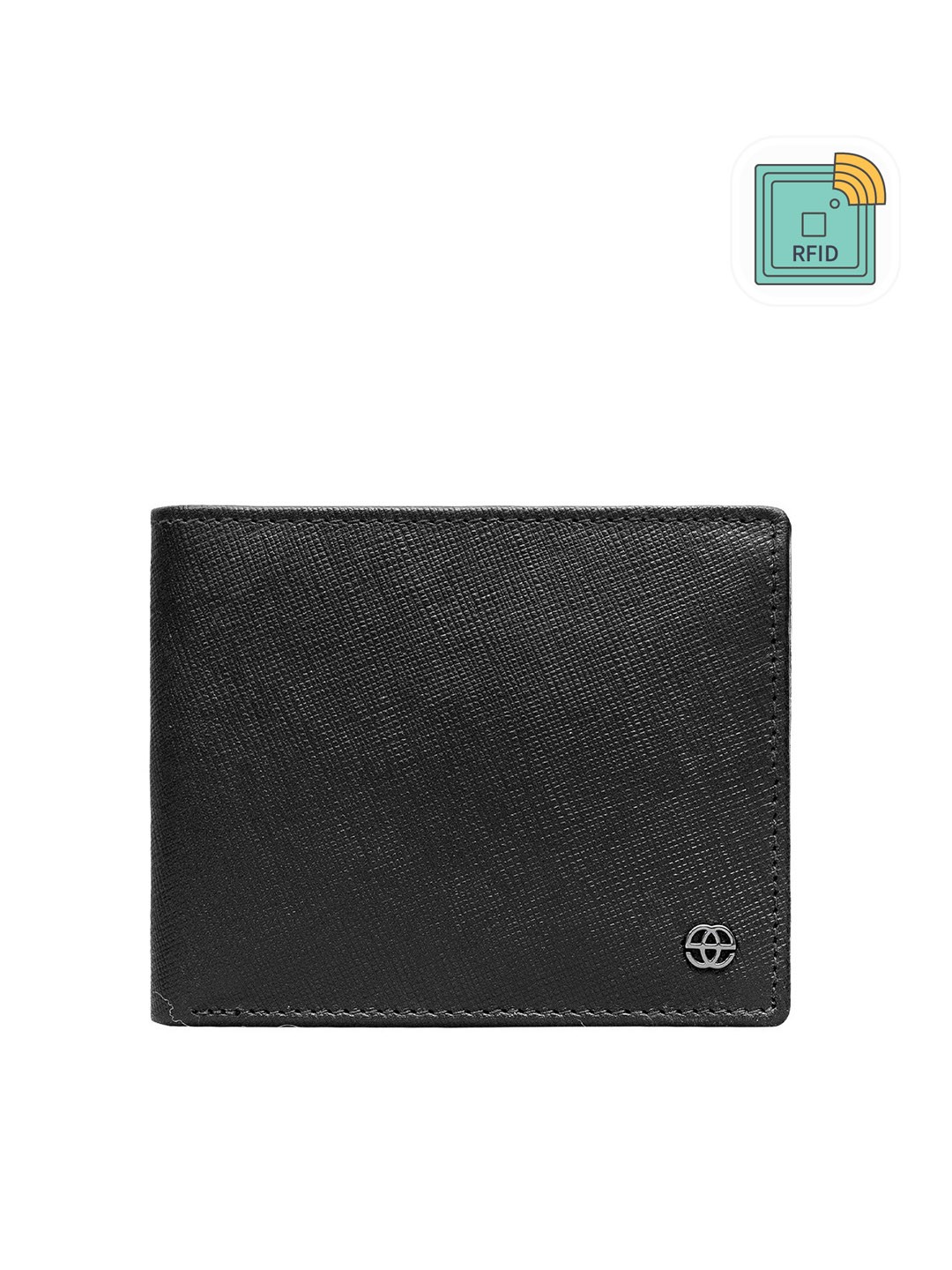 

Eske Men Textured Leather Two Fold Wallet, Brown