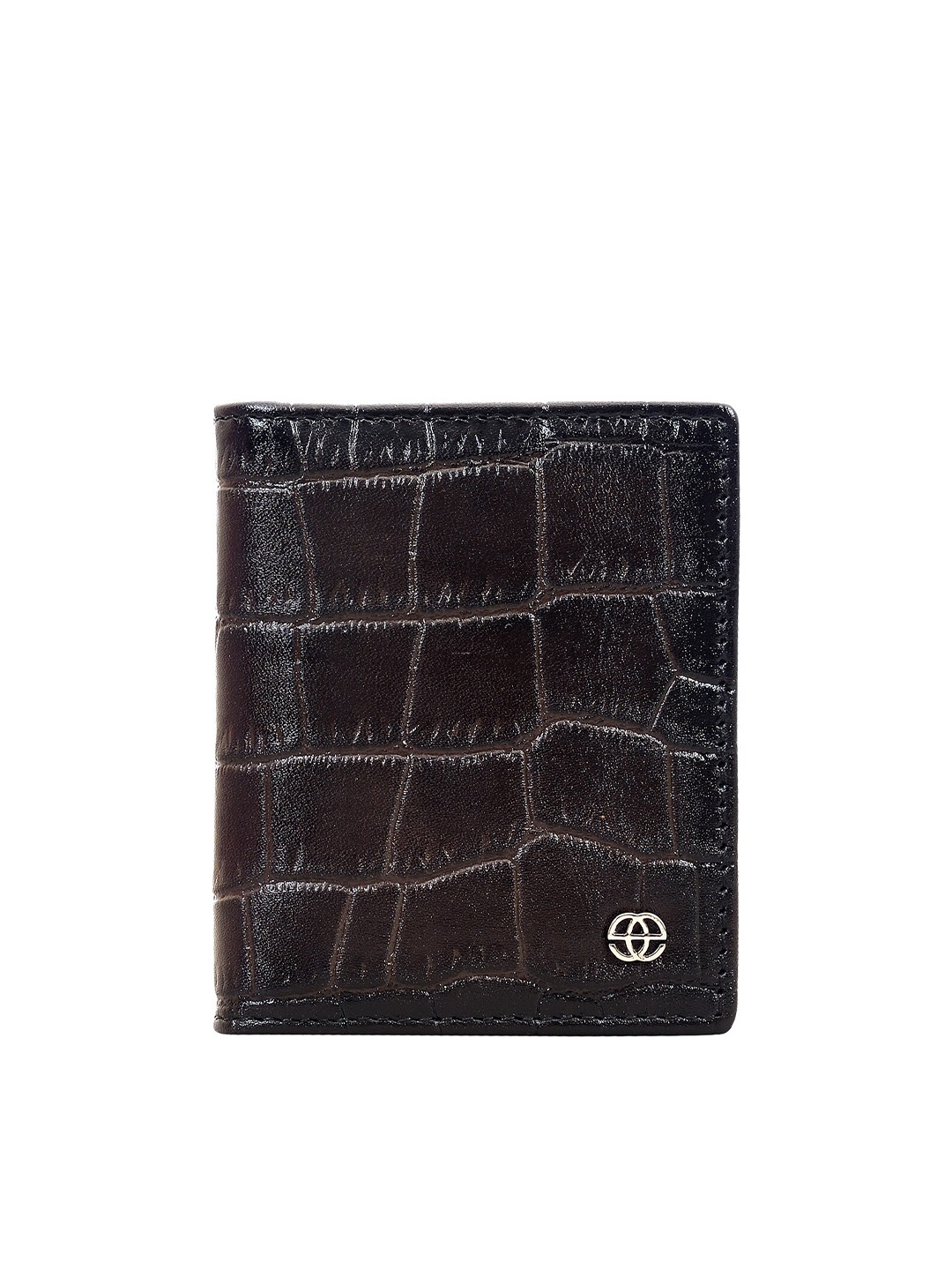 

Eske Men Textured Leather Card Holder, Brown