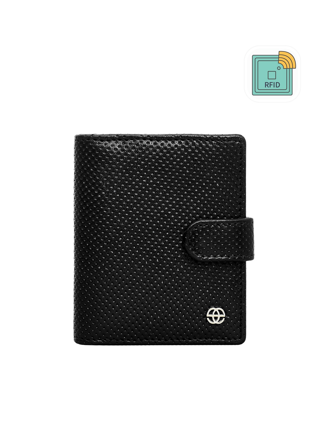 

Eske Men Textued Leather Card Holder, Black