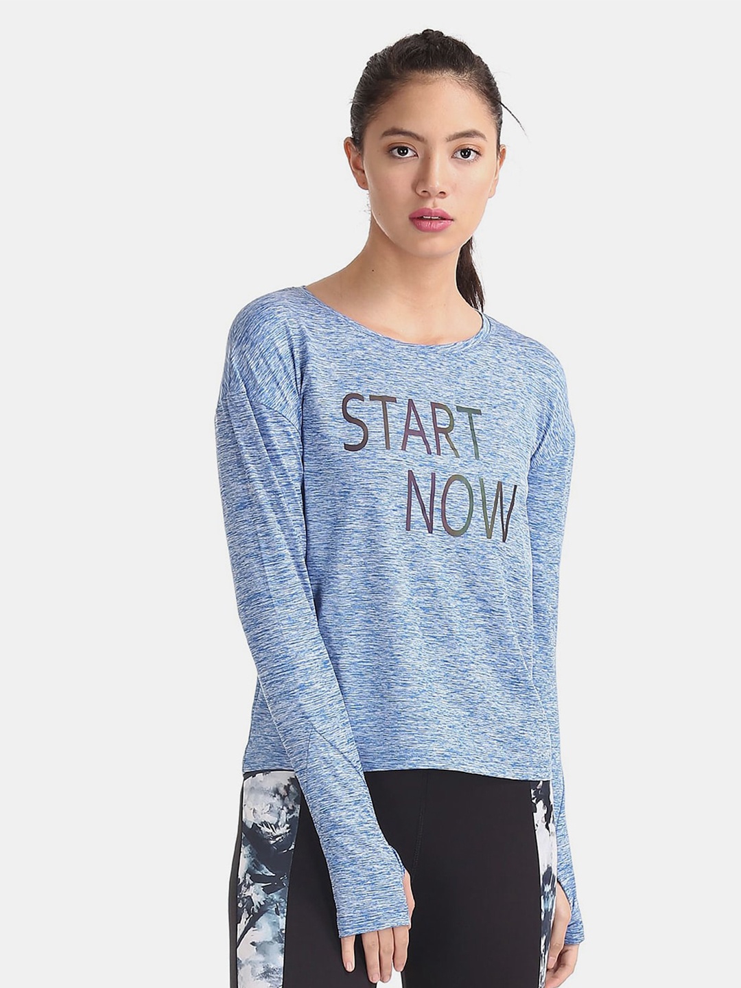 

V-Mart Typography Print Cotton Tshirt, Blue