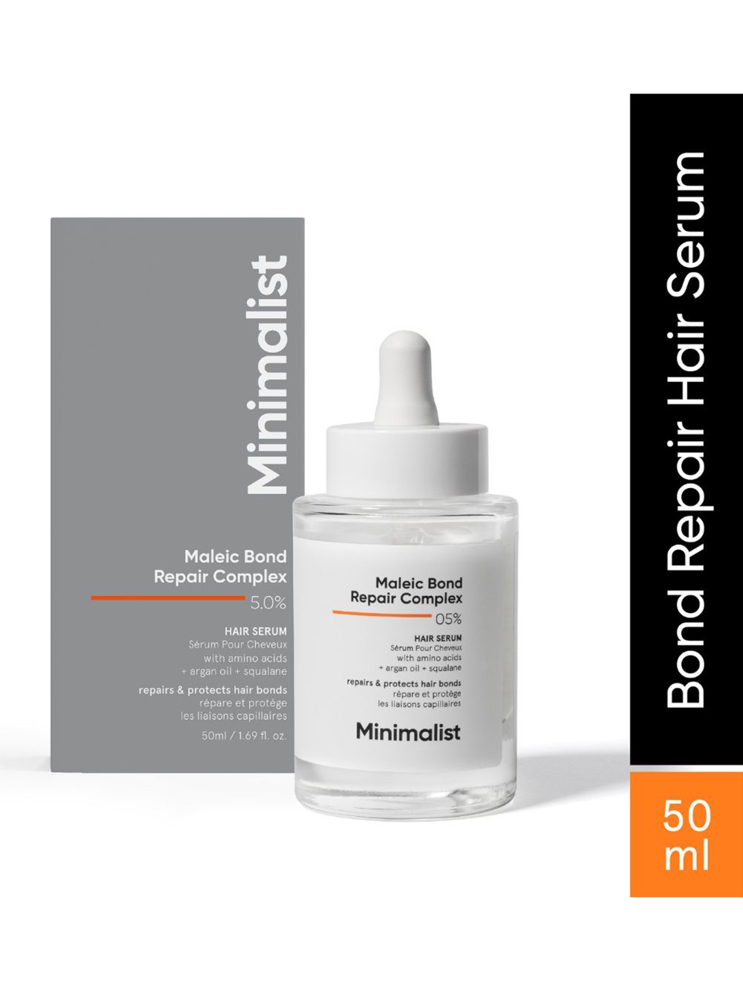 

Minimalist Hair Repair Complex 5% Hair Serum - 50ml, White