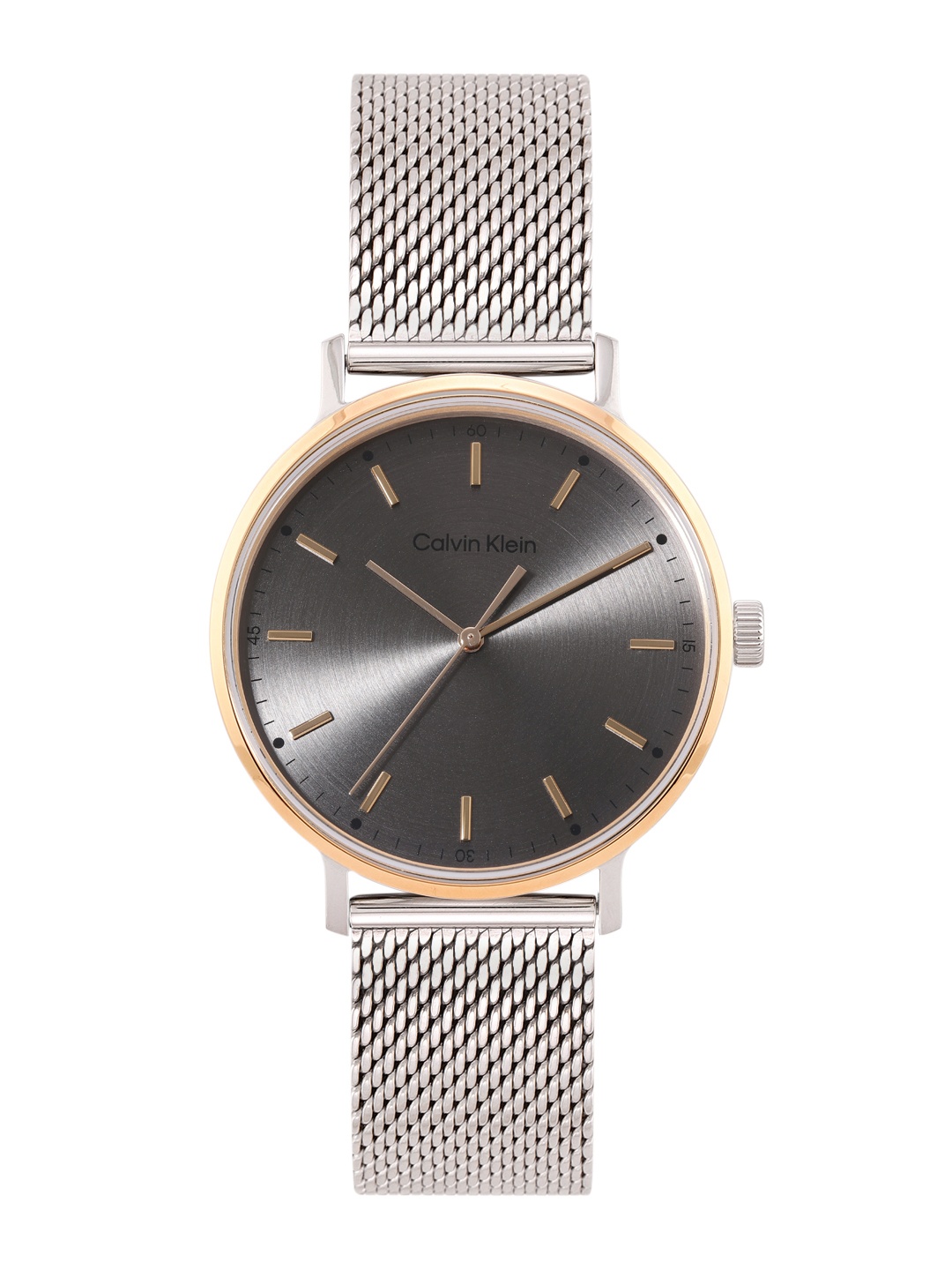

Calvin Klein Men Modern Mesh Braided Straps Analogue Watch 25200047-Grey