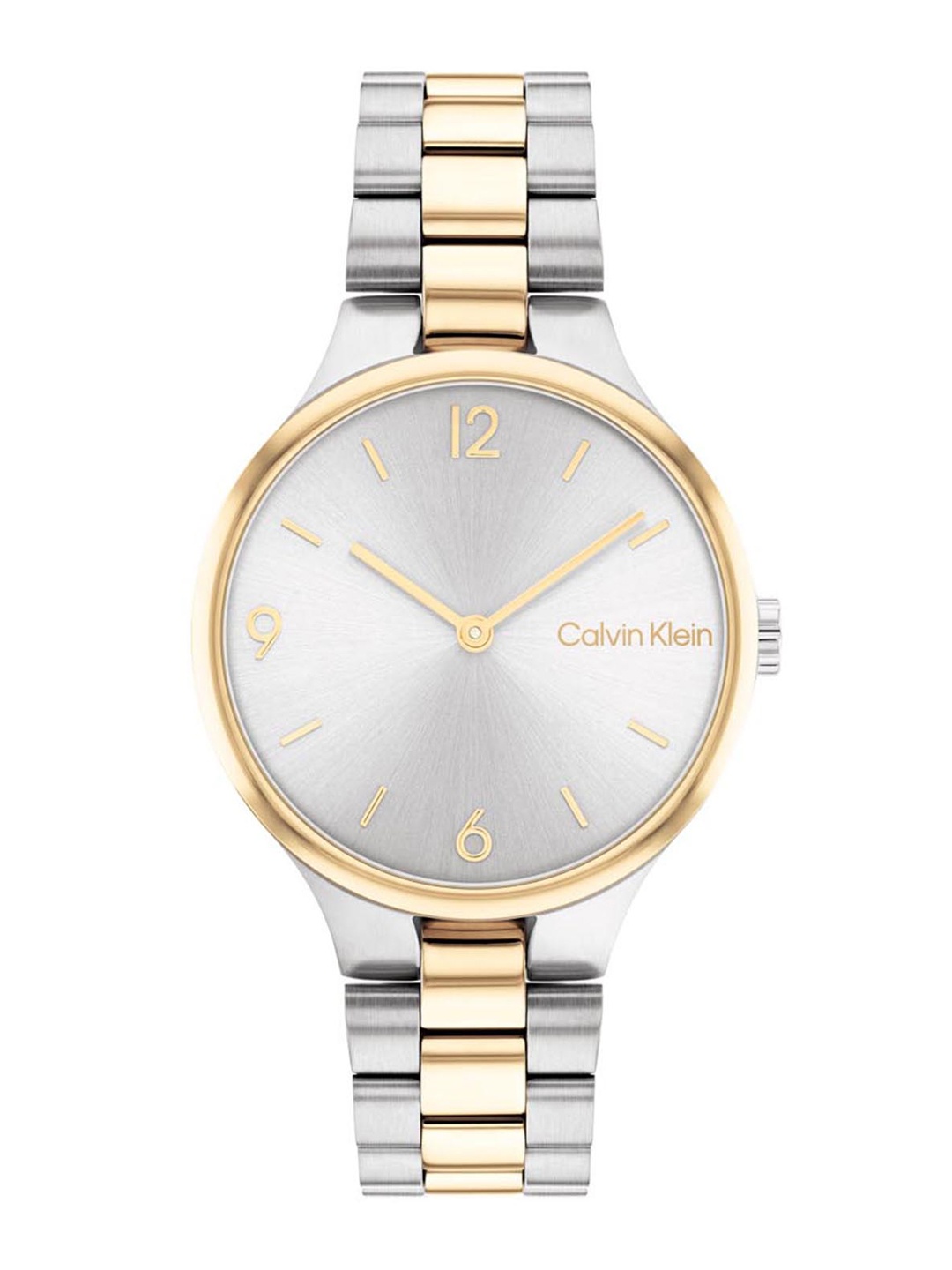 

Calvin Klein Women Linked Stainless Steel Bracelet Style Analogue Watch 25200132, Silver