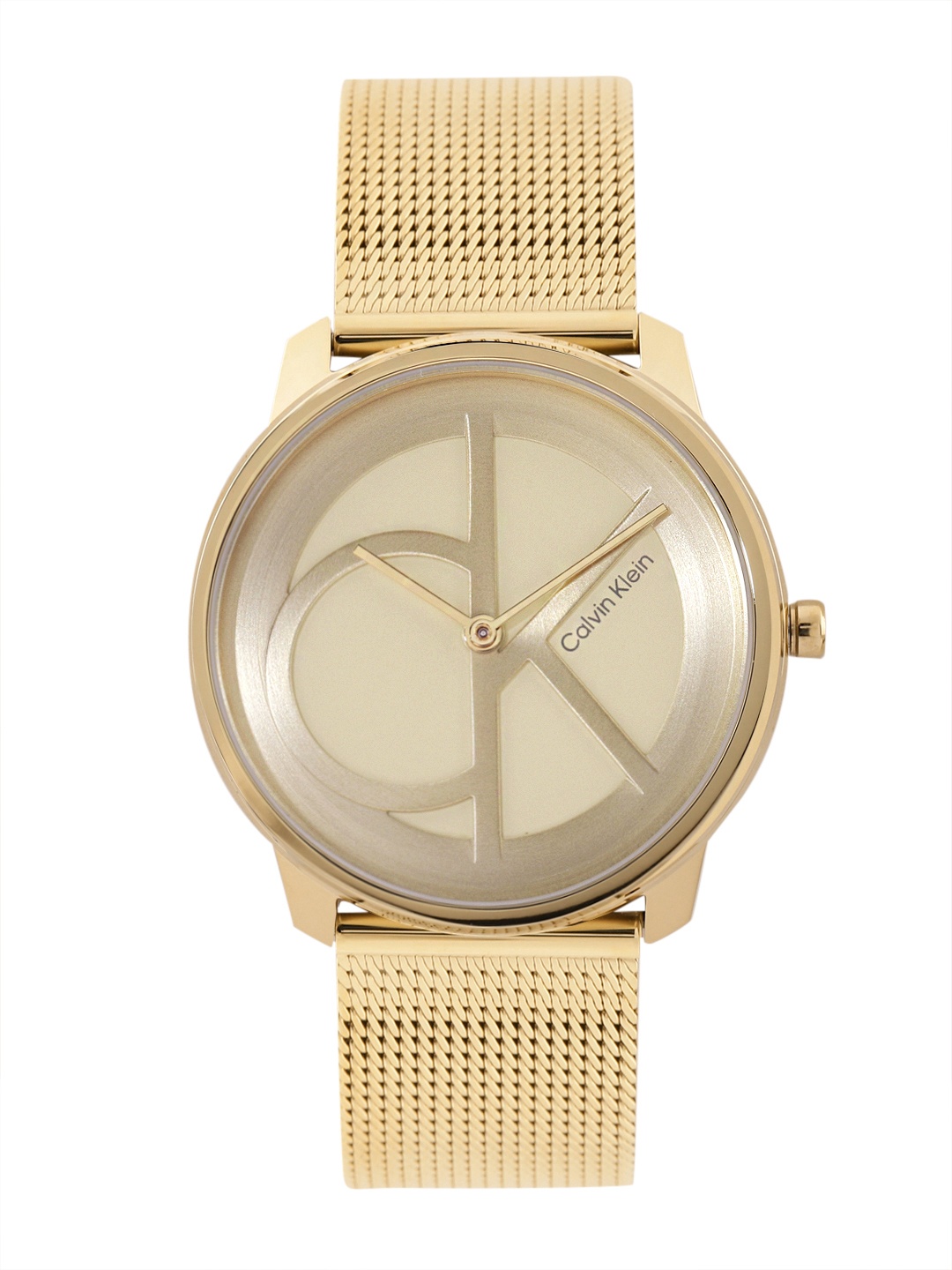 

Calvin Klein Unisex Patterned Iconic Analogue Watch 25200034, Gold