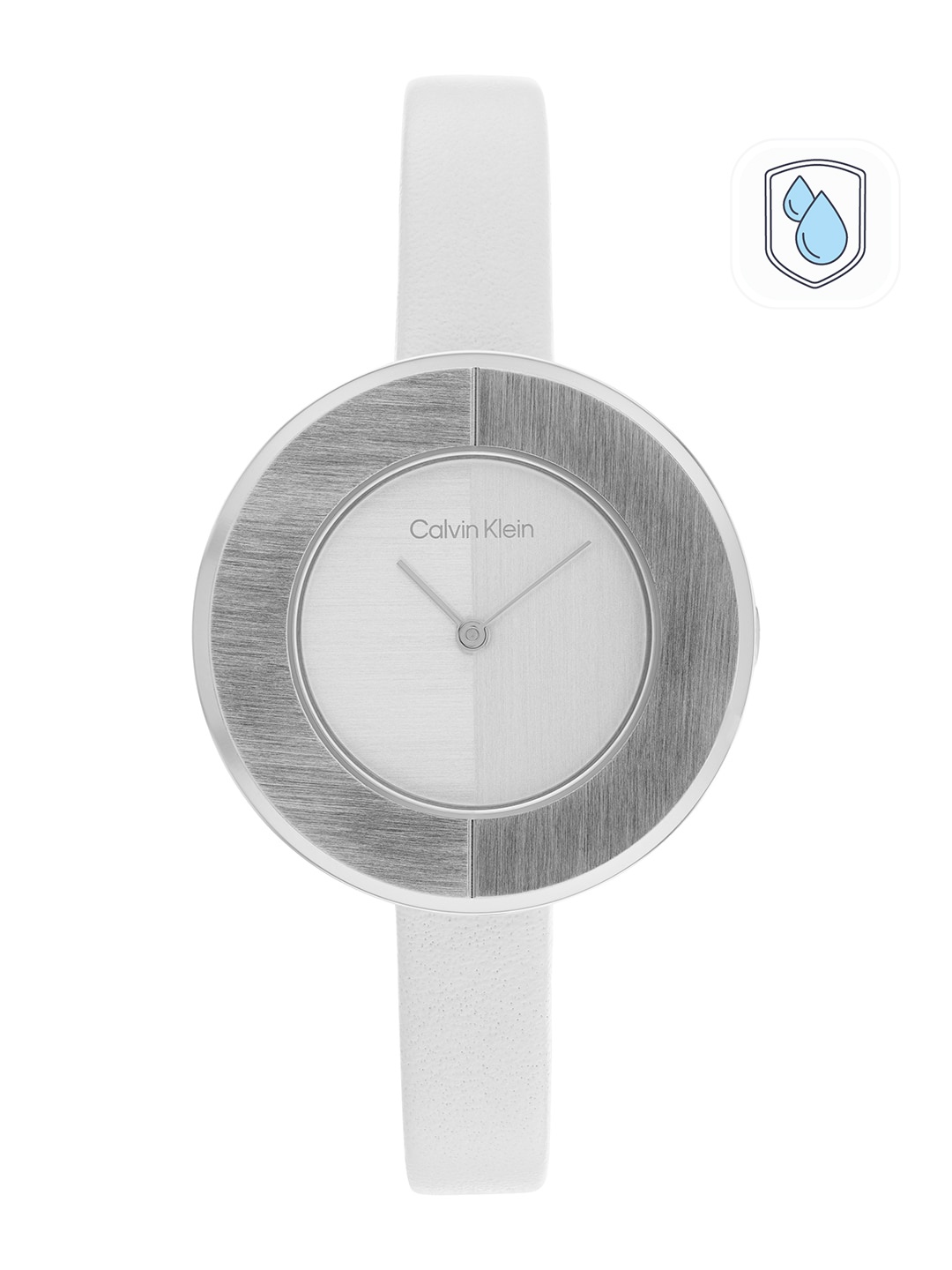 

Calvin Klein Women Confidence Bangle Leather Analogue Watch 25200026-Silver