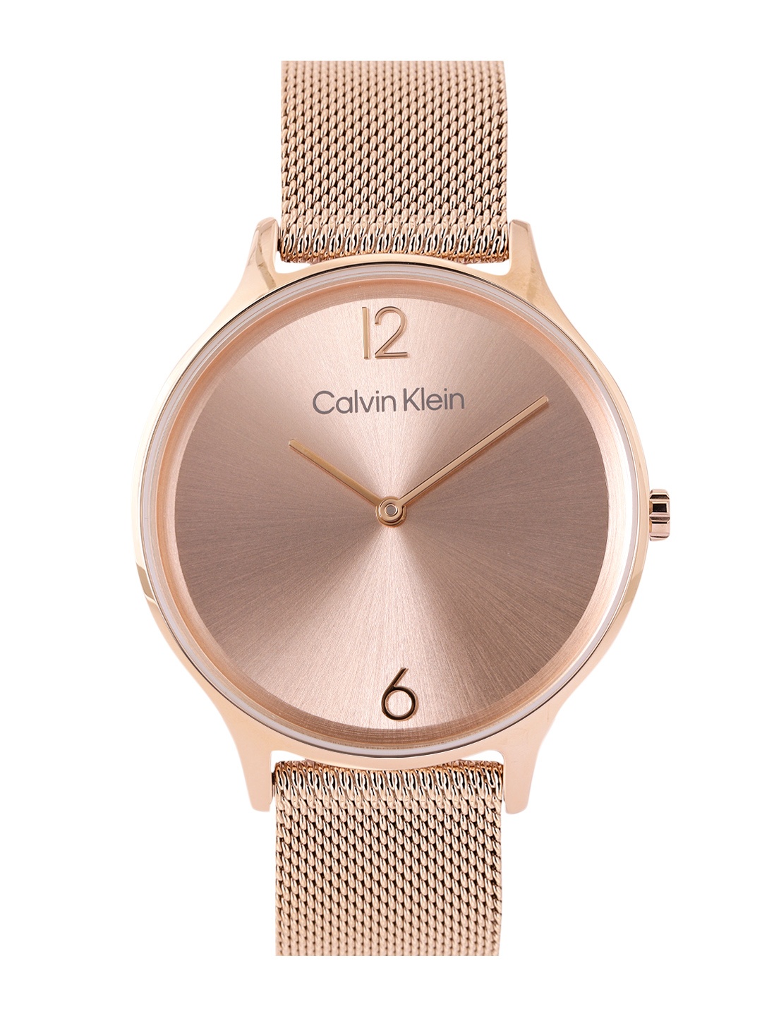 

Calvin Klein Women Timeless Mesh Bracelet Style Analogue Watch 25200002, Rose gold