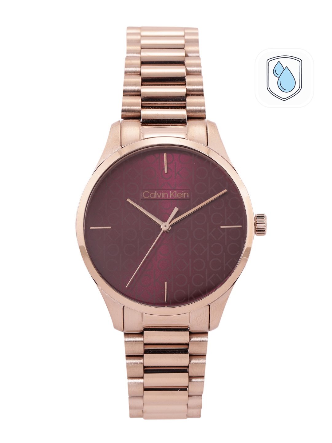 

Calvin Klein Unisex Iconic Analogue Watch, Burgundy