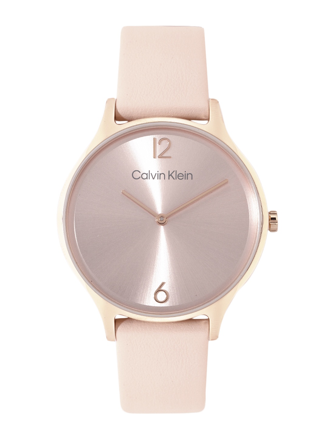 

Calvin Klein Women Timeless Mesh Leather Analogue Watch 25200009, Pink