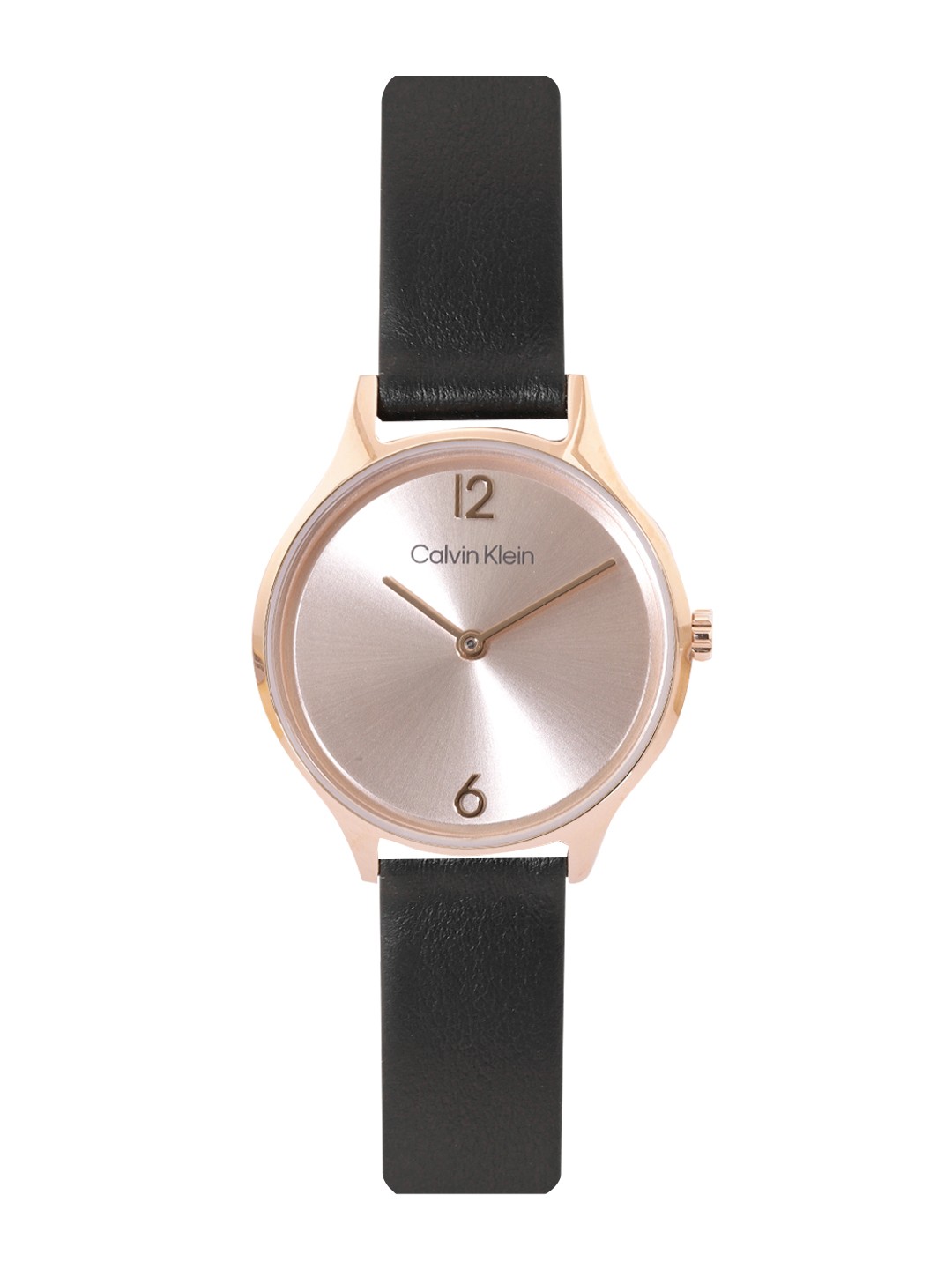 

Calvin Klein Women Timeless Mesh Leather Strap Analogue Watch 25200060, Rose gold