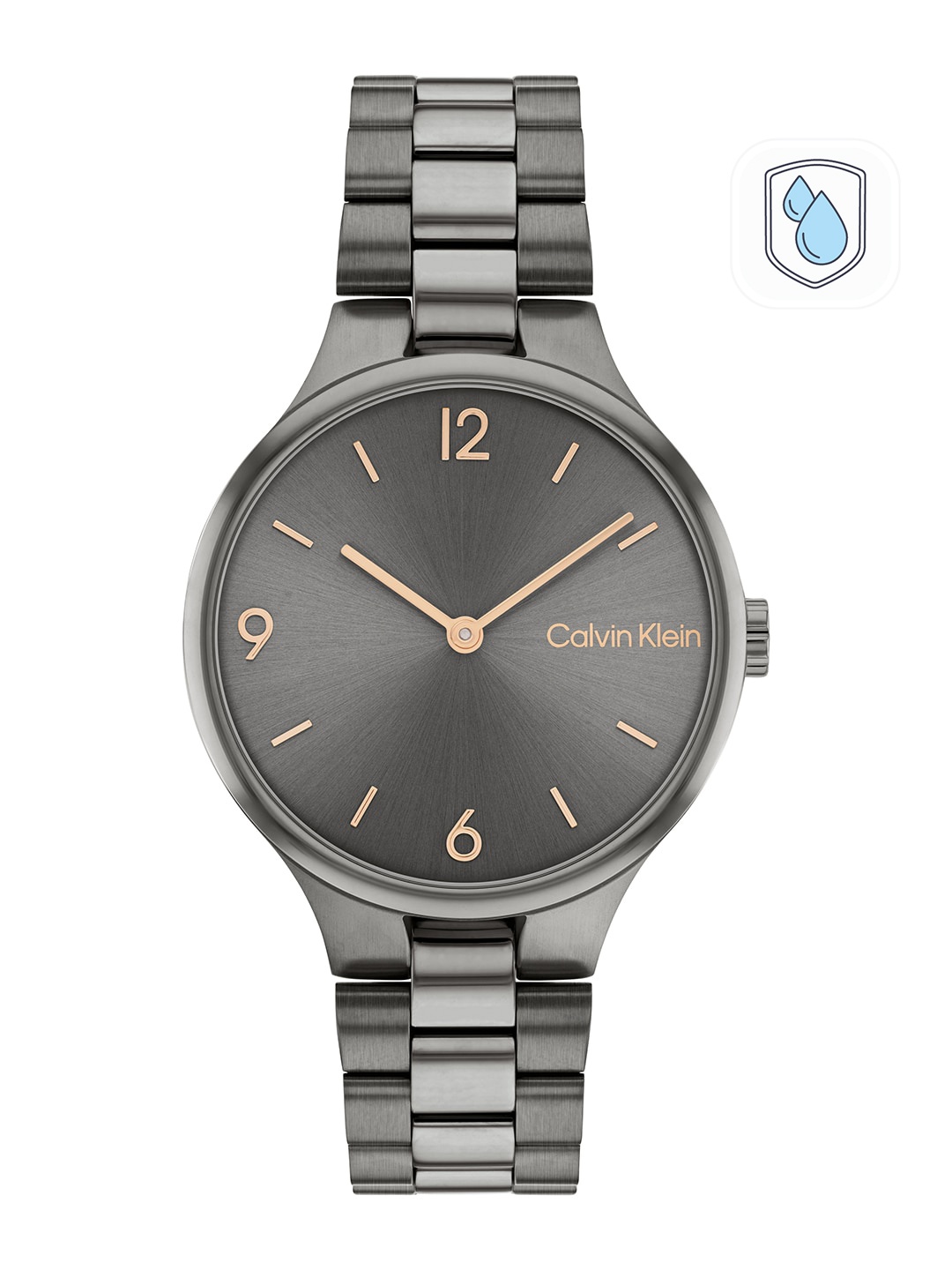 

Calvin Klein Women Linked Analogue Watch 25200130, Black