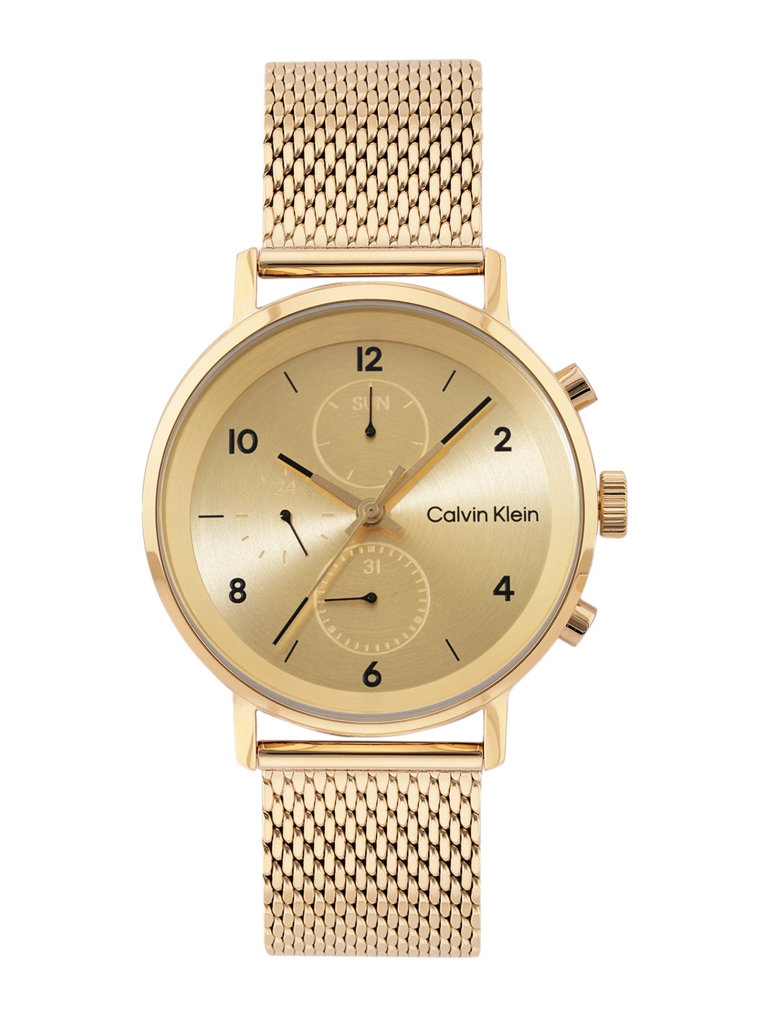 

Calvin Klein Men Modern Analogue Watch 25200109, Gold