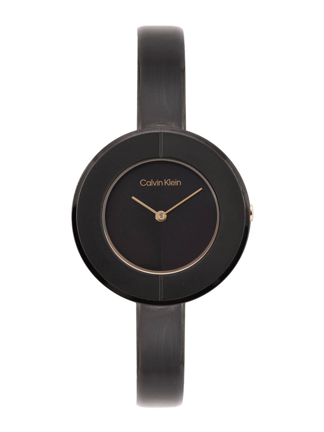 

Calvin Klein Women Confidence Bangle Bracelet Style Analogue Watch 25200024-Black