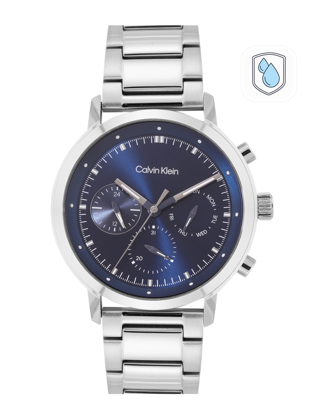 

Calvin Klein Men Gauge Bracelet Style Analogue Watch 25200063, Blue