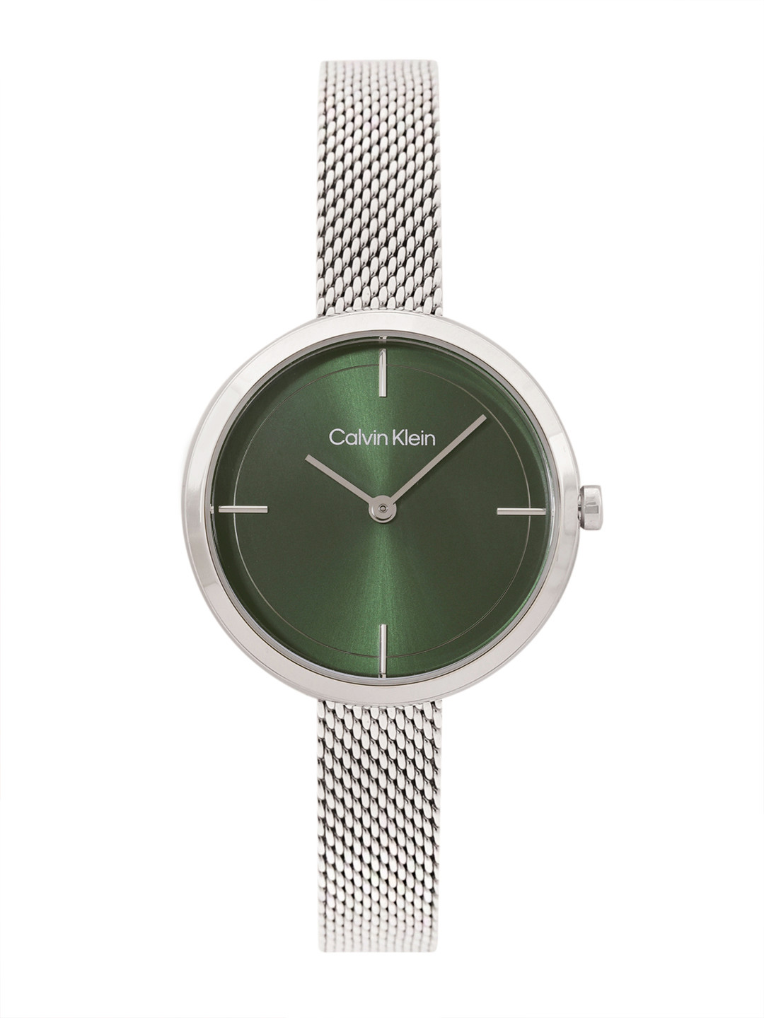 

Calvin Klein Women Iconic Solid Dial & Stainless Steel Straps Analogue Watch 25200185, Green