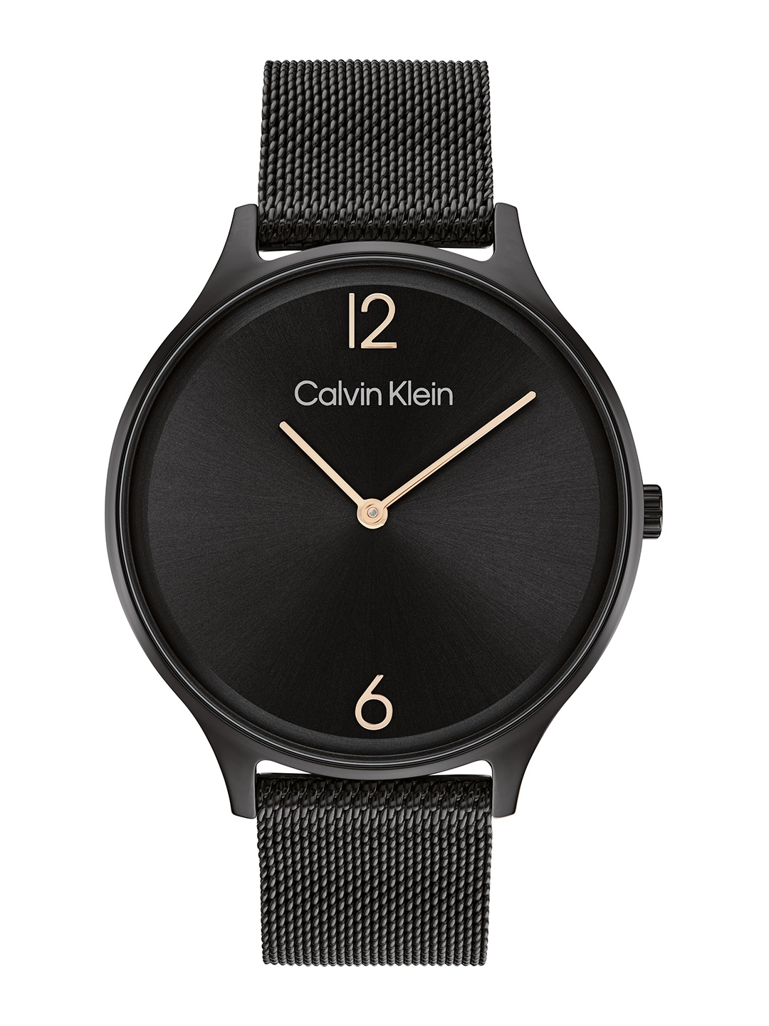 

Calvin Klein Women Timeless Mesh Bracelet Style Analogue Watch 25200004-Black