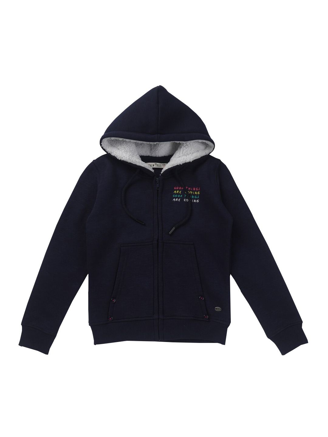 

Palm Tree Girls Cotton Tailored Jacket, Navy blue