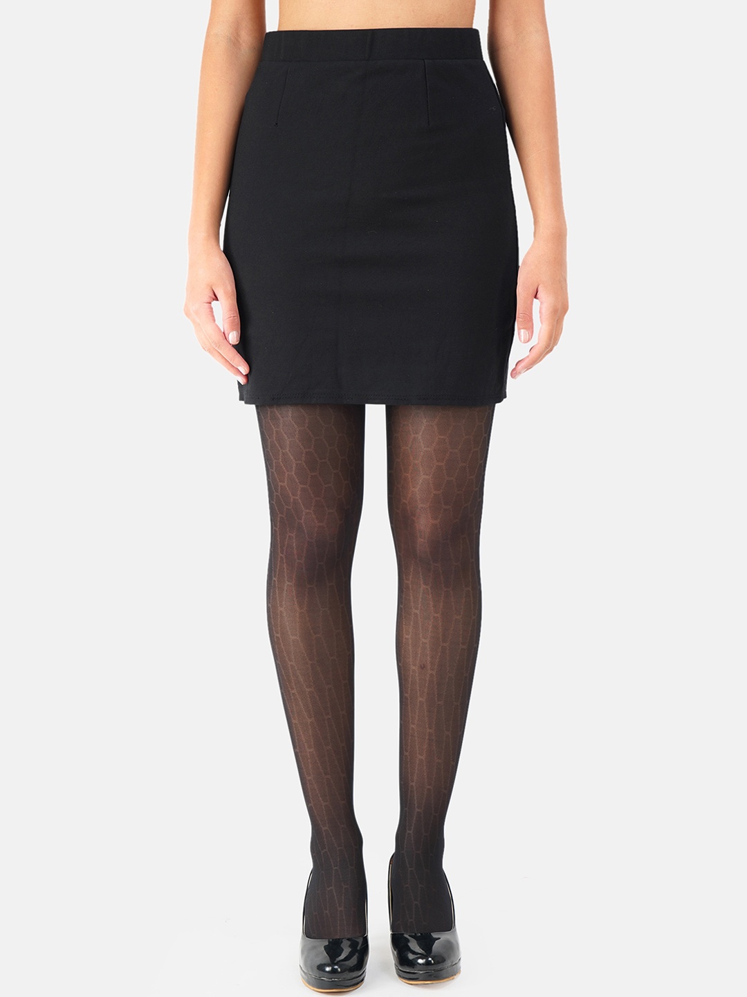 

N2S NEXT2SKIN Women Self-Designed Pantyhose Stockings, Black