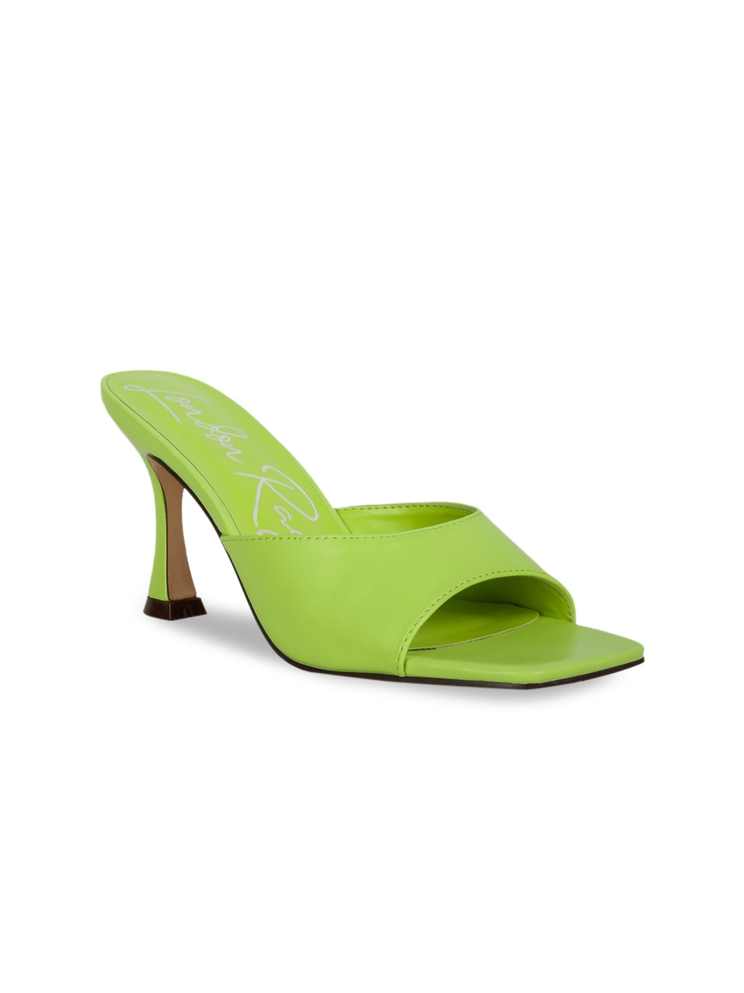 

London Rag Open Toe Stiletto Heels, Green