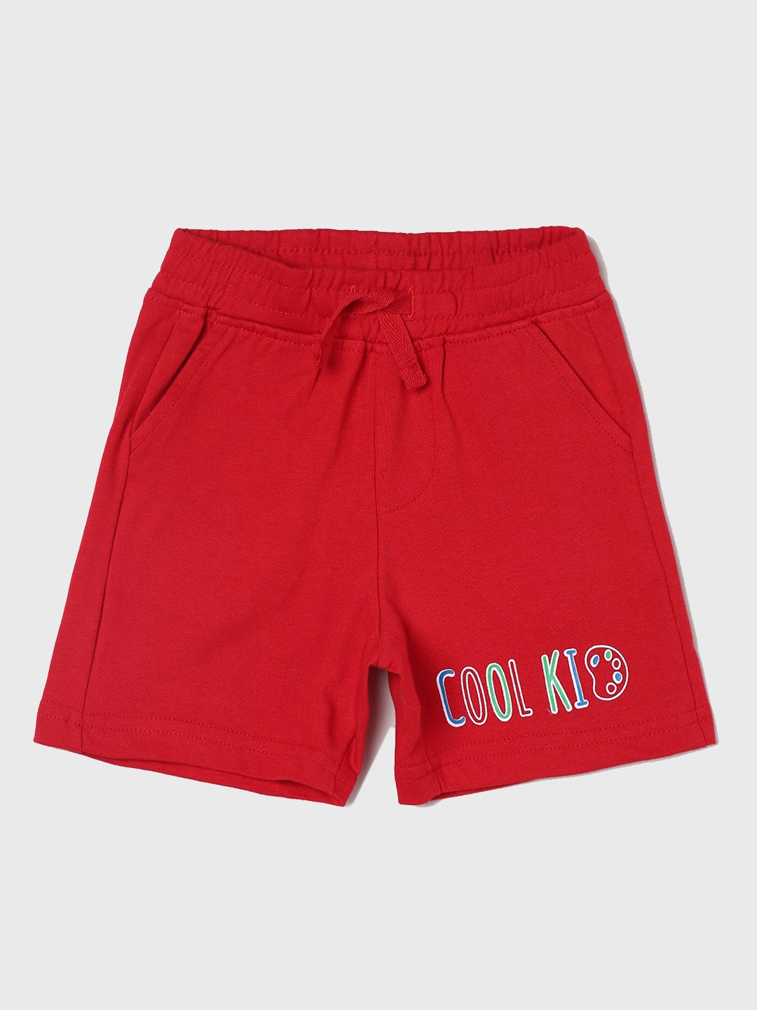 

Juniors by Lifestyle Infants Boys Mid-Rise Cotton Shorts, Red