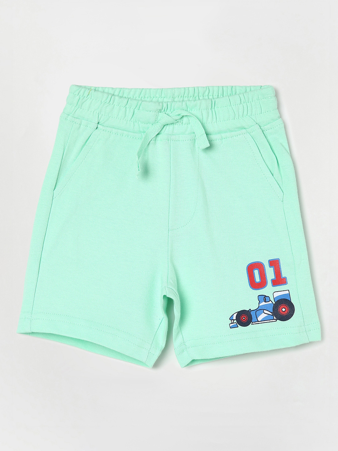

Juniors by Lifestyle Boys Mid-Rise Cotton Shorts, Sea green