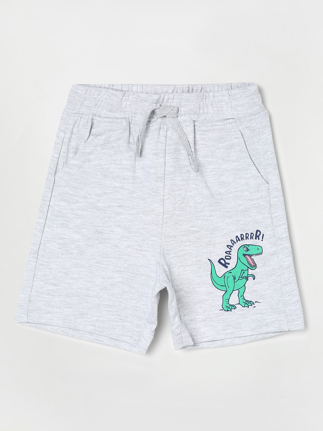 

Juniors by Lifestyle Boys Printed Cotton Regular Fit Shorts, Grey