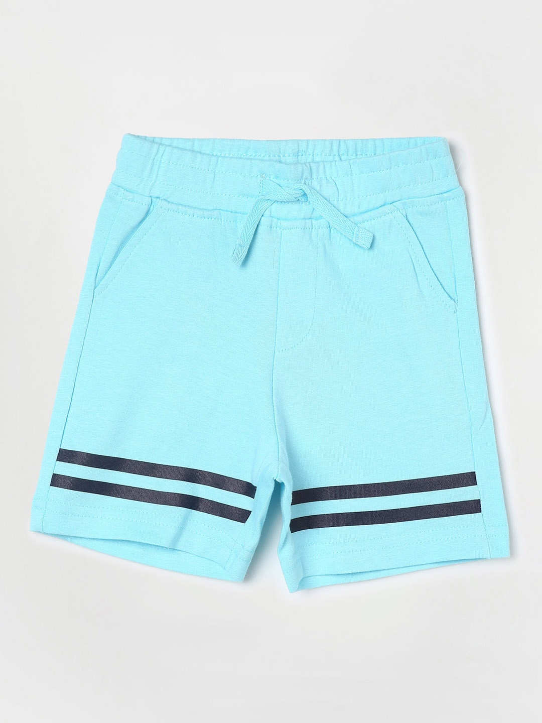 

Juniors by Lifestyle Boys Striped Cotton Regular Fit Shorts, Blue