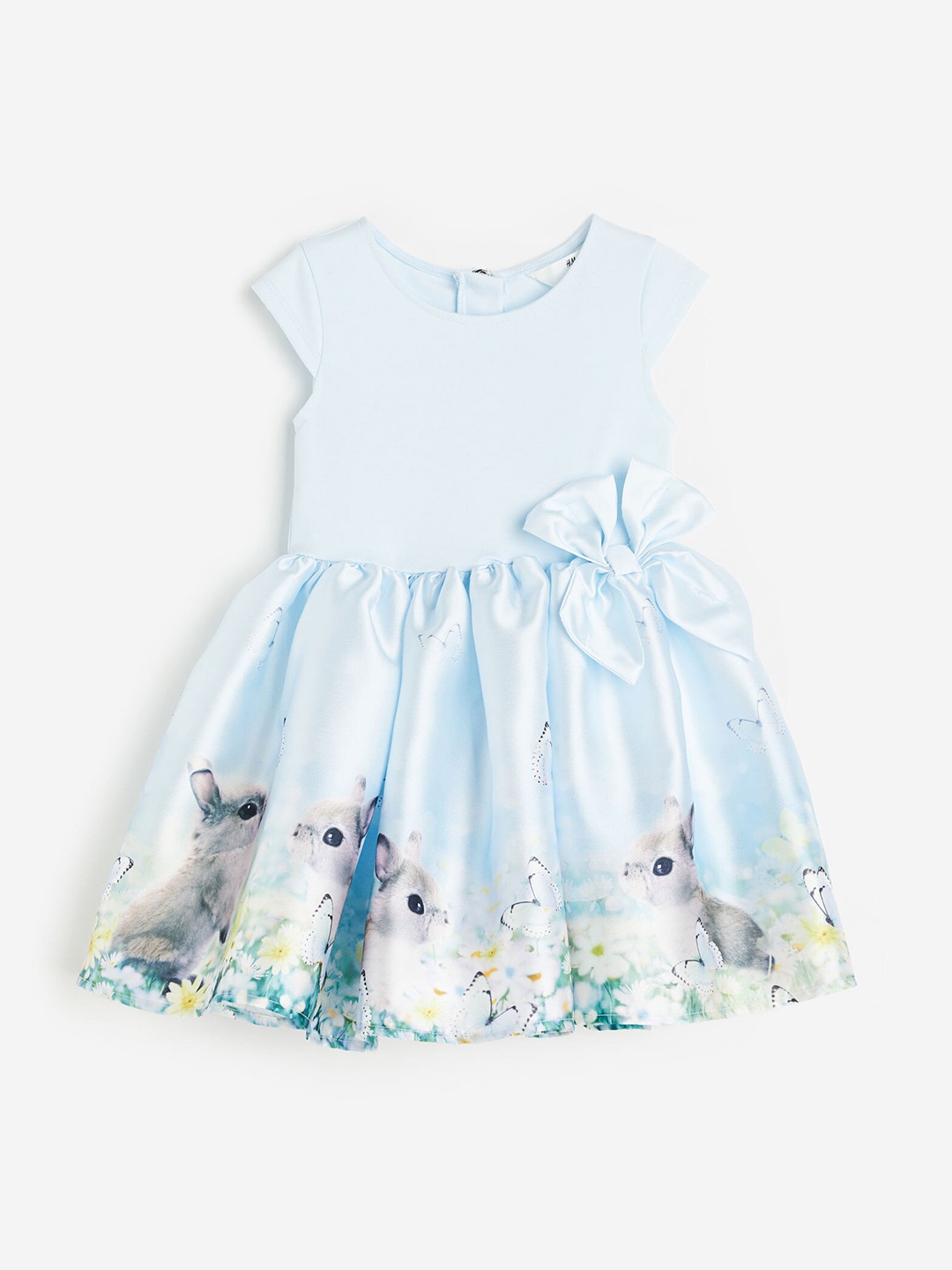 

H&M Girls Flared-Skirt Dress, Blue