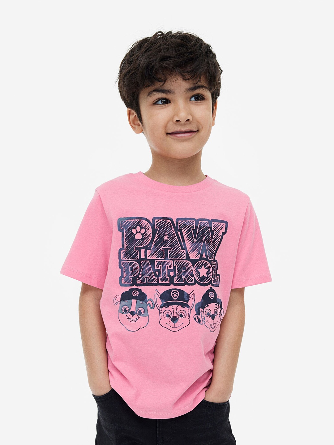 

H&M Boys 3-Pack Printed T-Shirts, Green