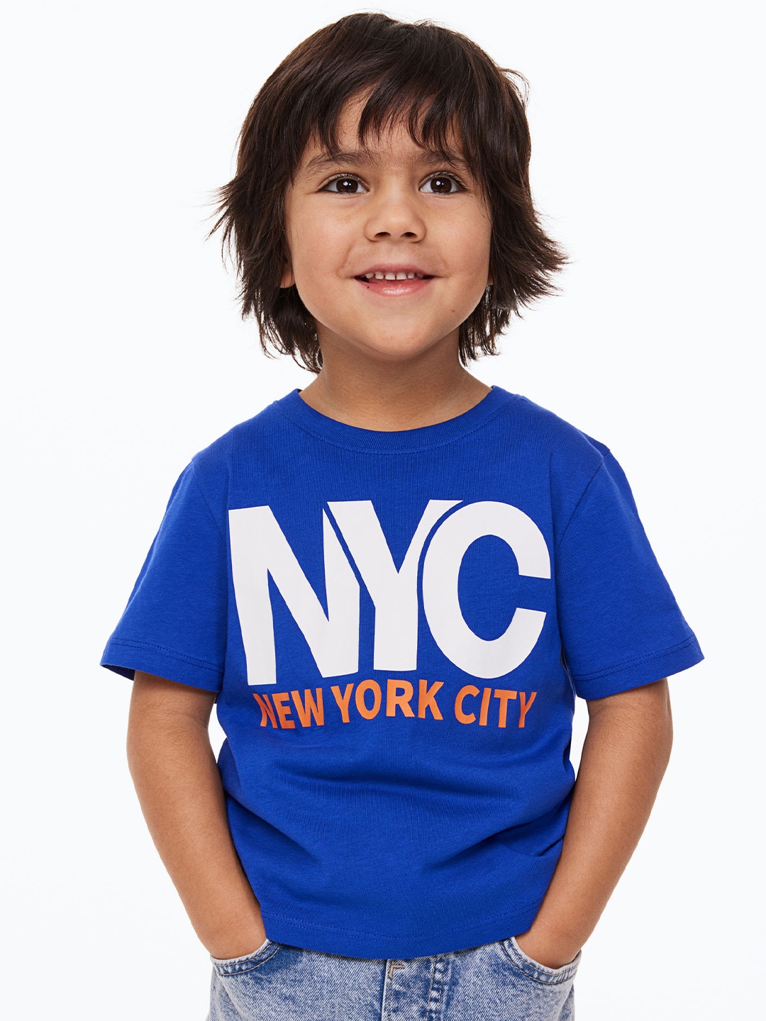 

H&M Boys Cotton T-Shirt, Blue