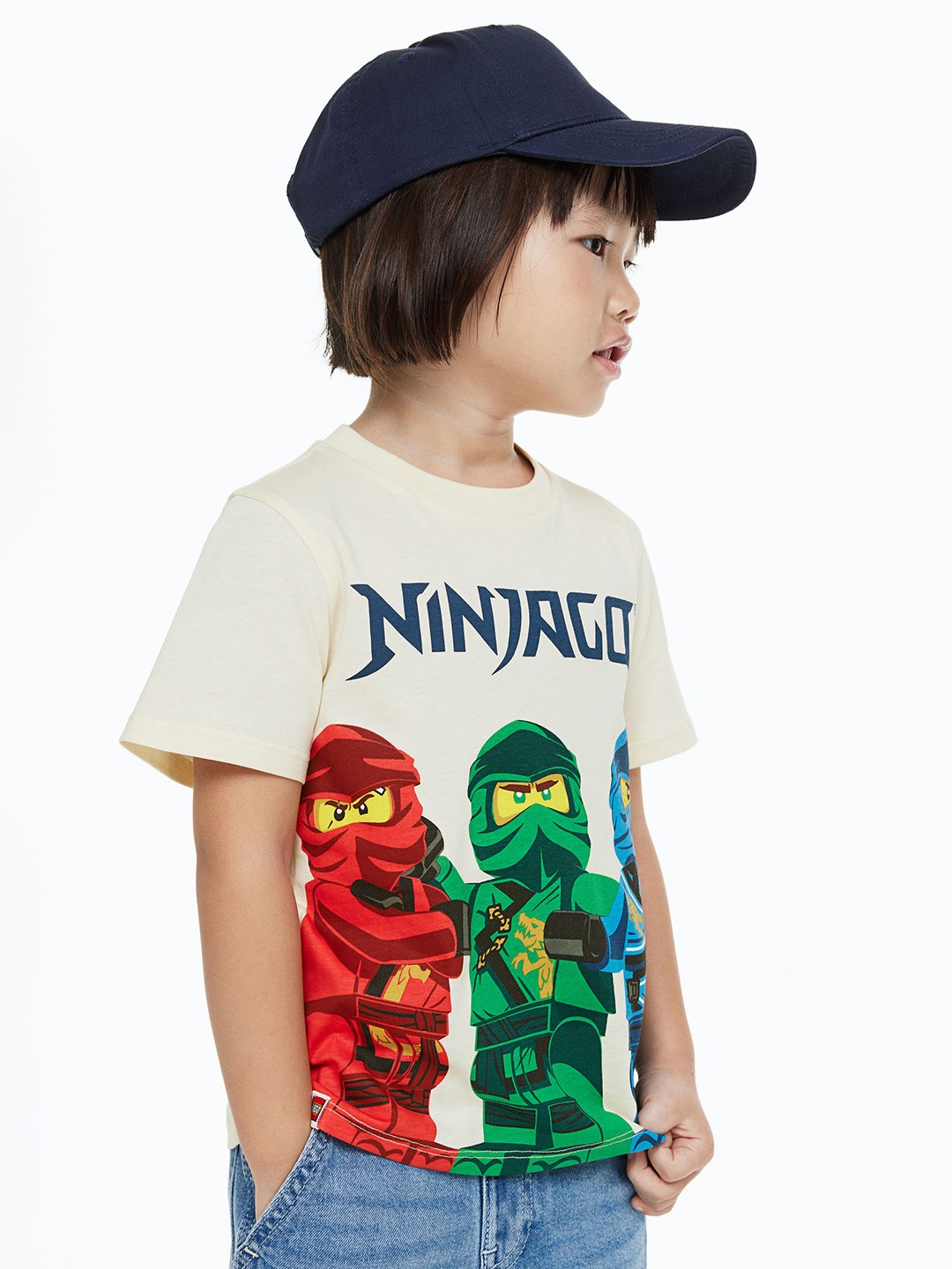 

H&M Boys 3-Pack Printed T-Shirts, Green