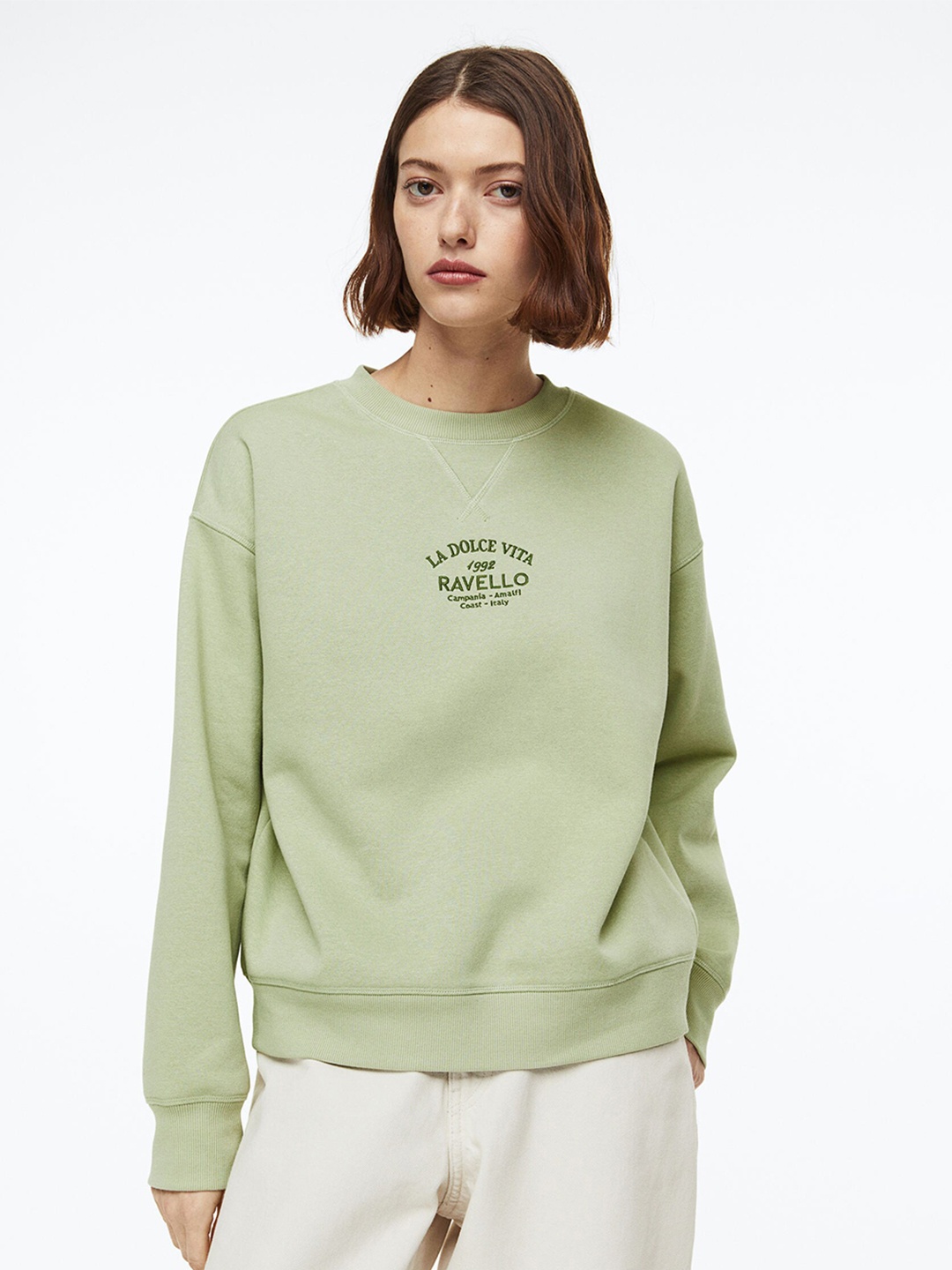 

H&M Women Sweatshirt, Green