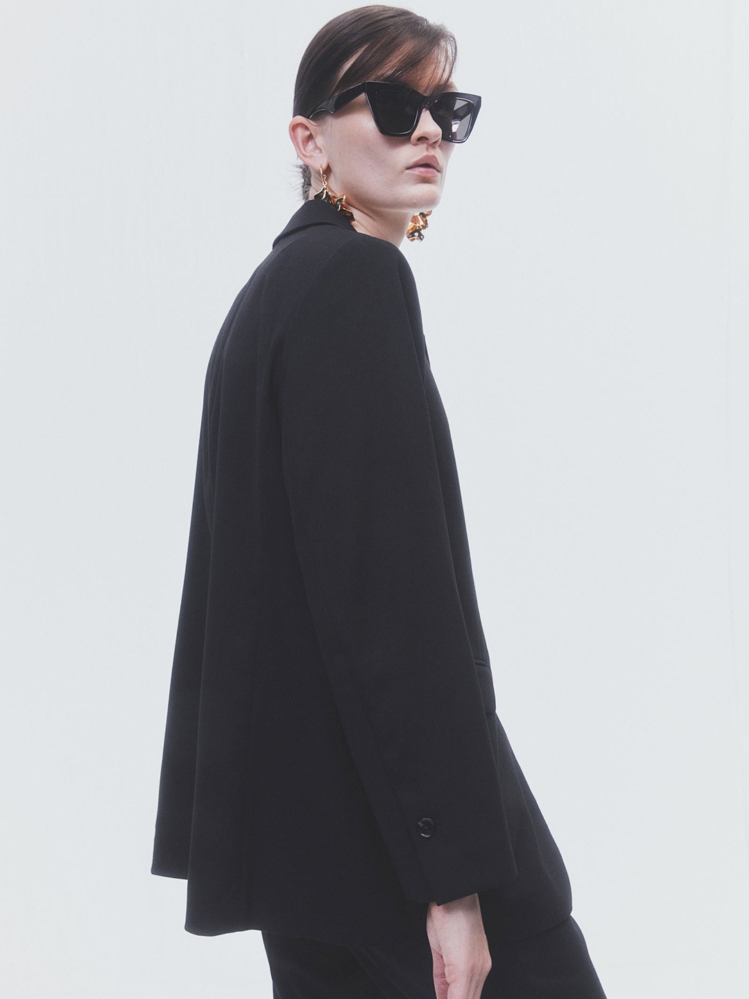 

H&M Women Single-Breasted Blazer, Black