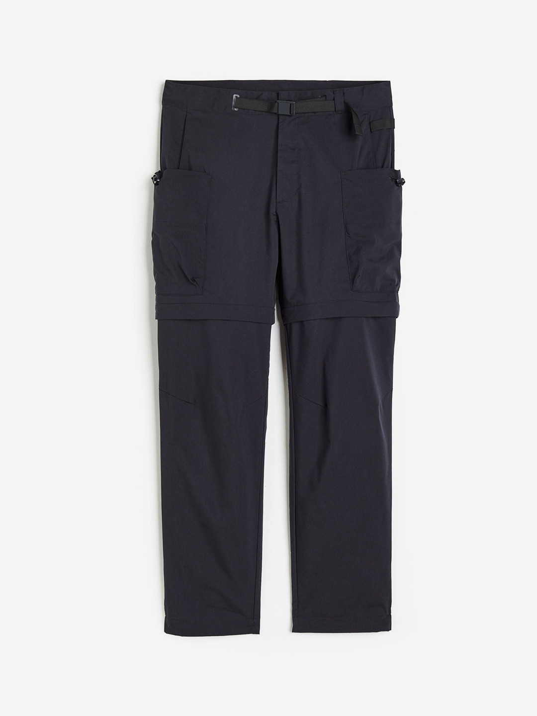 

H&M Men Water-Repellent Zip-Off Hiking Trousers, Black