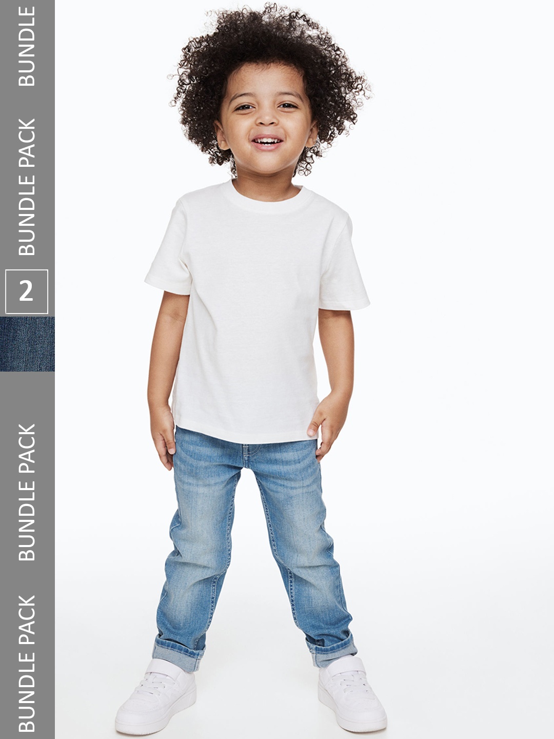 

H&M Boys 2-Pack Slim Fit Jeans, Blue