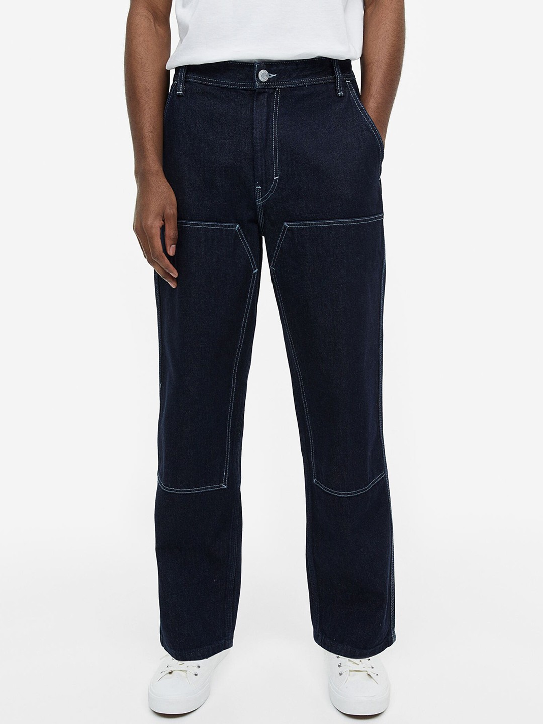 

H&M Men Loose Jeans, Blue